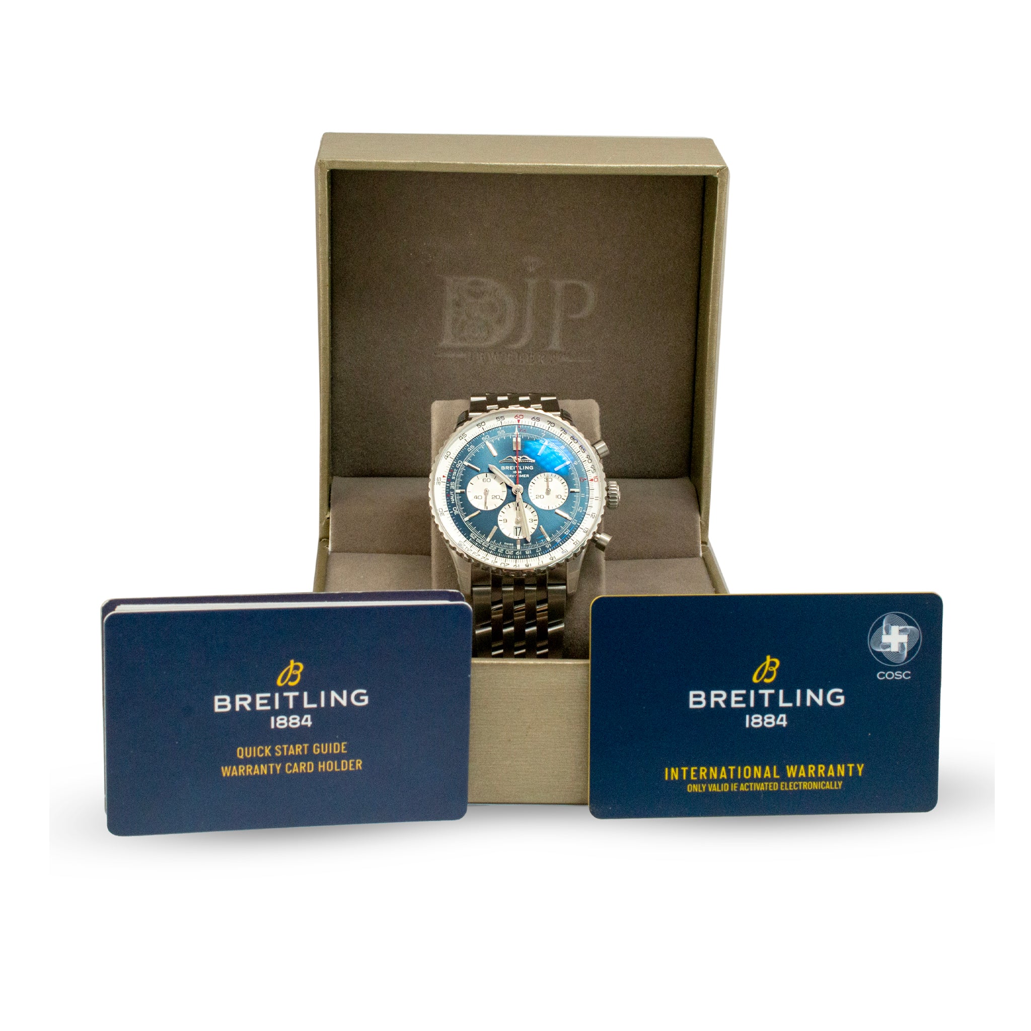 Breitling Navitimer 1 B01 46MM ab0137211c1a1 Blue Chronograph Steel Watch