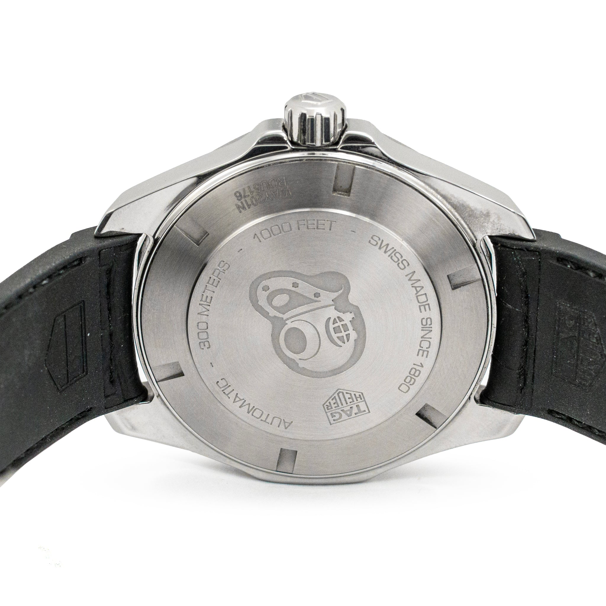 2021 Tag Heuer Aquaracer 43MM way201n.ft6177 Tortoise Shell Black Steel Watch