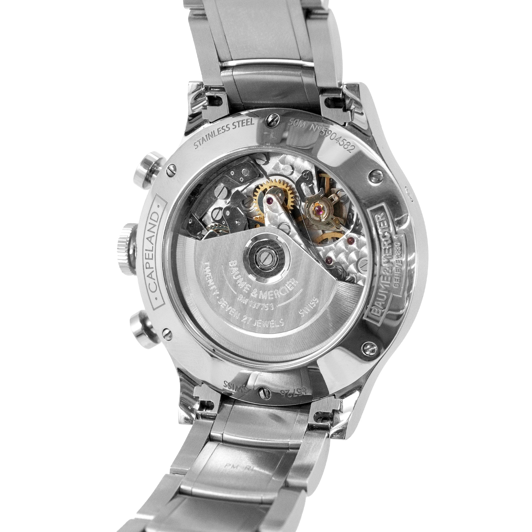 Baume & Mercier Capeland 42MM MOA10061 Chronograph Steel Automatic Watch