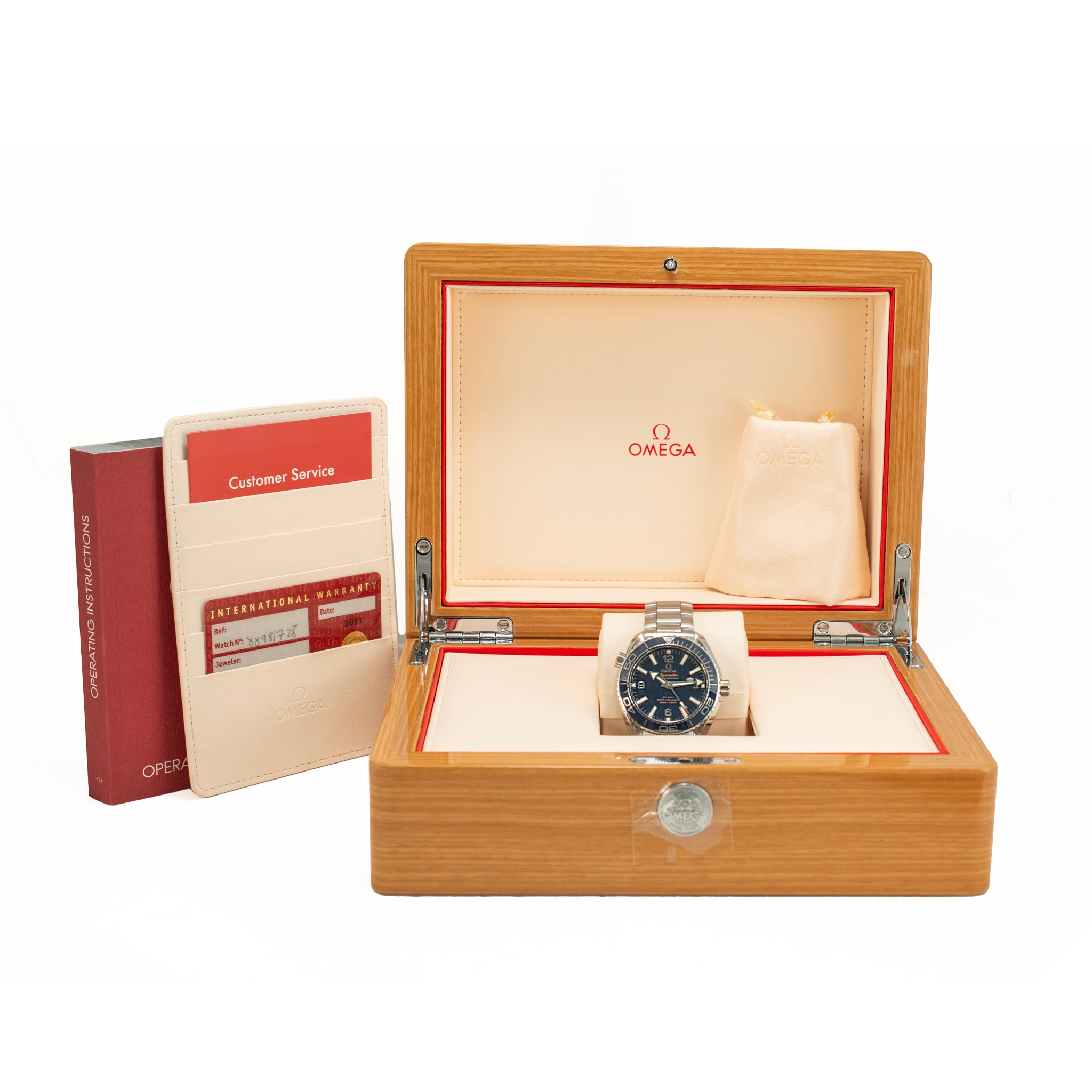 Omega Seamaster Planet Ocean 39.5mm 215.30.40.20.03.001 Ceramic Blue Steel Watch