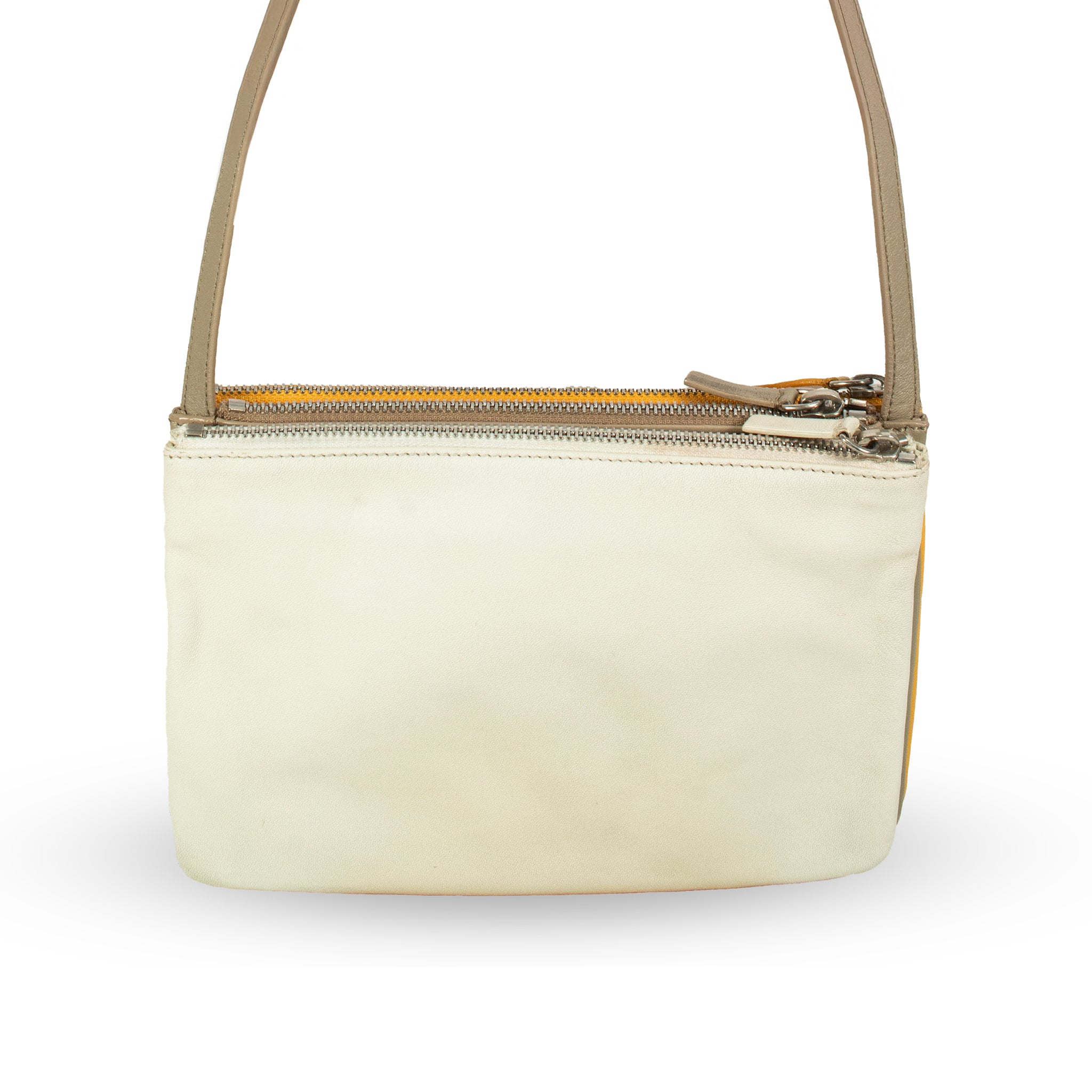 【美品】  CELINE / セリーヌ | フィービー期 Lambskin Small Multicolor Trio Crossbody Bag / トリオスモール レザー ショルダーバッグ | ブルー/ブラウン/マスタード | レディース フィービー期 Lambskin Small Multicolor Trio Crossbody Bag / トリオ