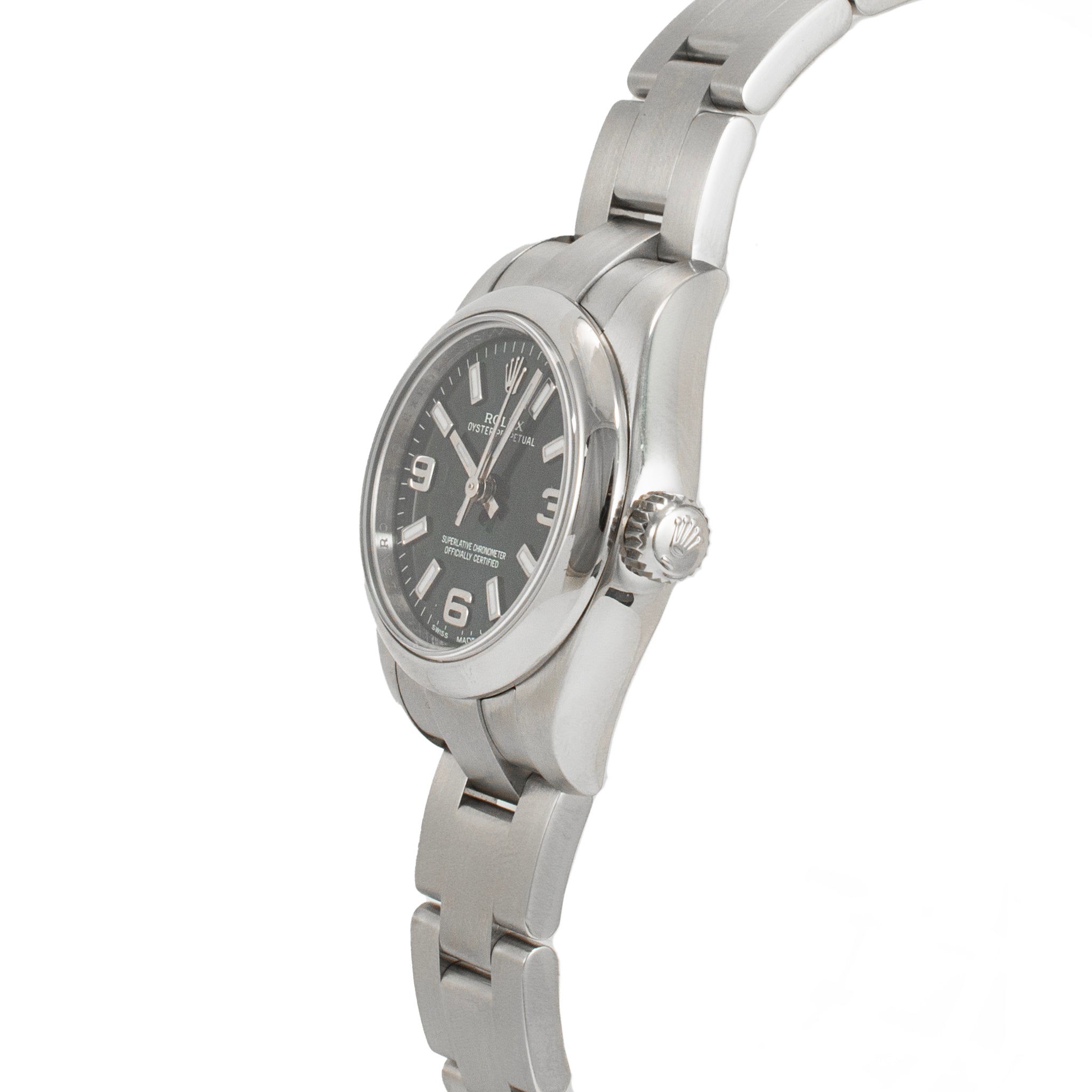 2015 Rolex Oyster Perpetual 26MM 176200 Blue Dial Oyster Stainless Steel Watch