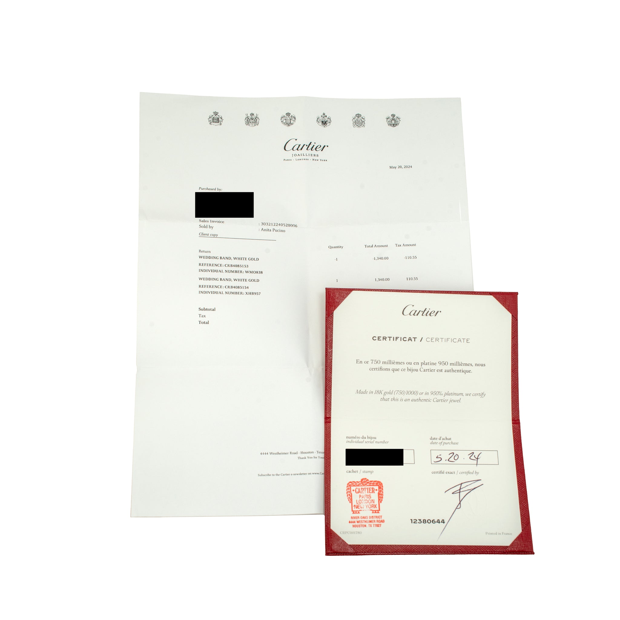 Ladies Cartier Love Small Model 18K White Gold Wedding Band Ring