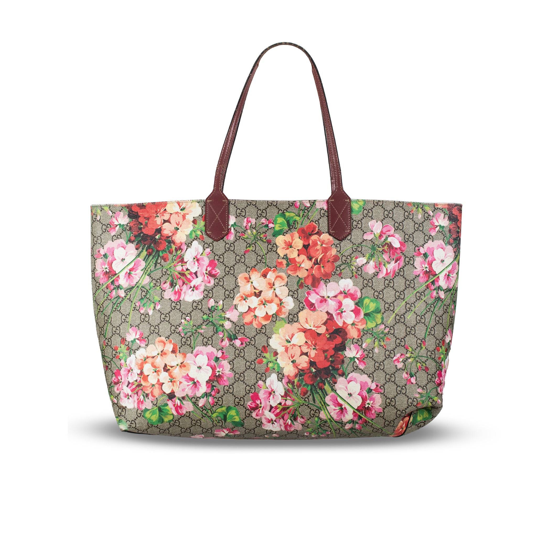 Gucci GG Blooms Reversible Floral Gg Canvas Multicolor 368571 Tote Bag