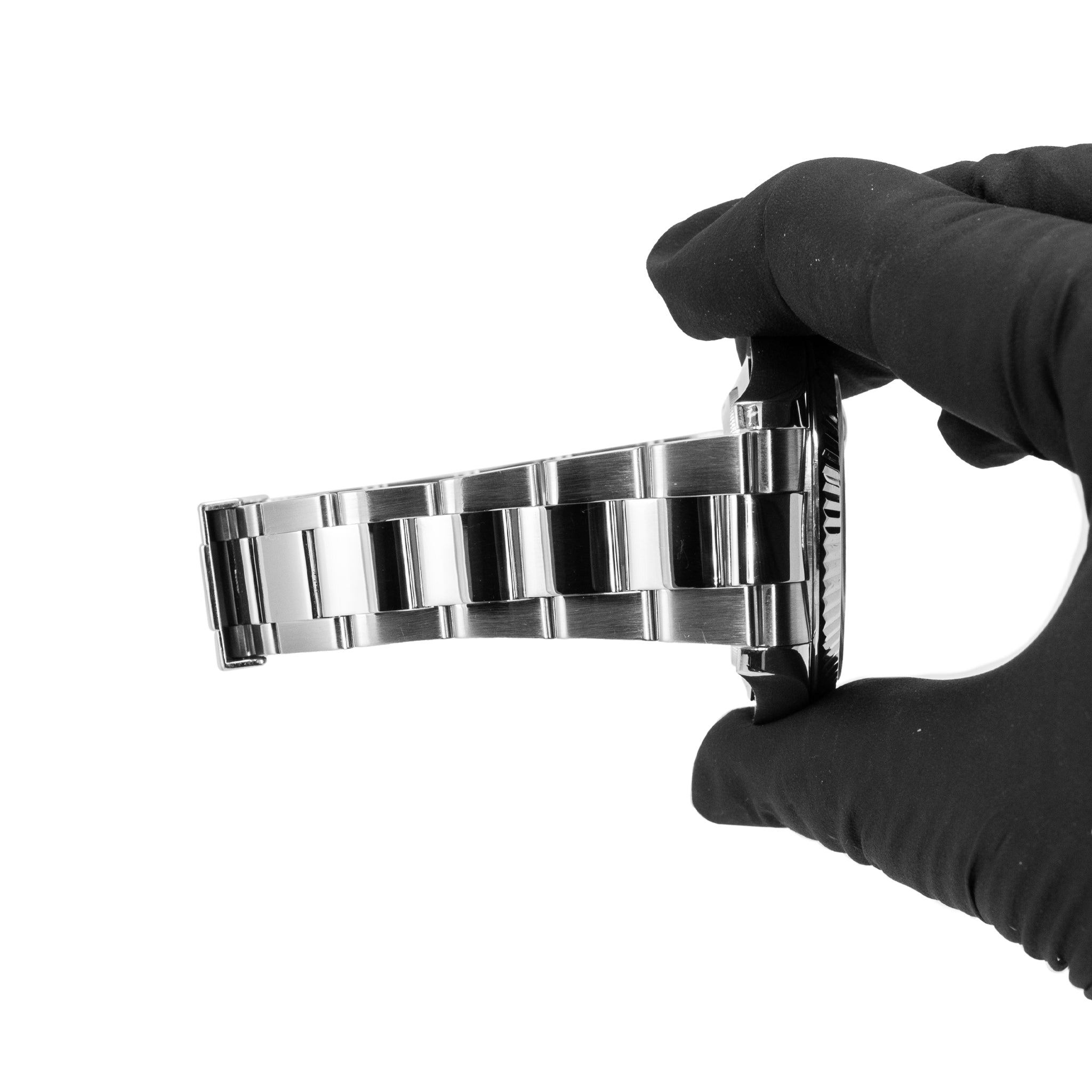 Rolex Datejust 41MM 116334 Fluted Oyster Silver Diamond Dial Steel Watch