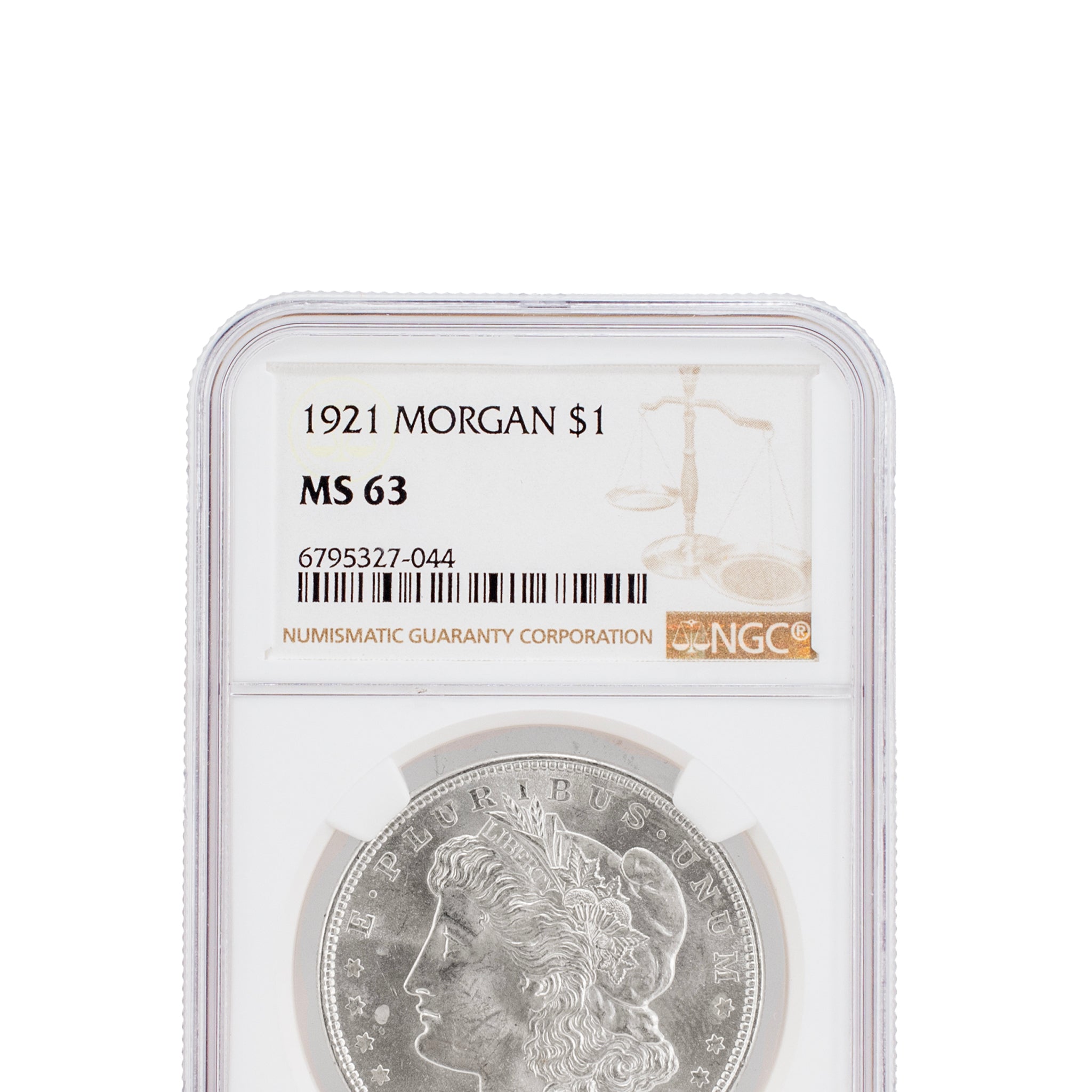 1921 Ngc MS63 Silver $1 Morgan Coin