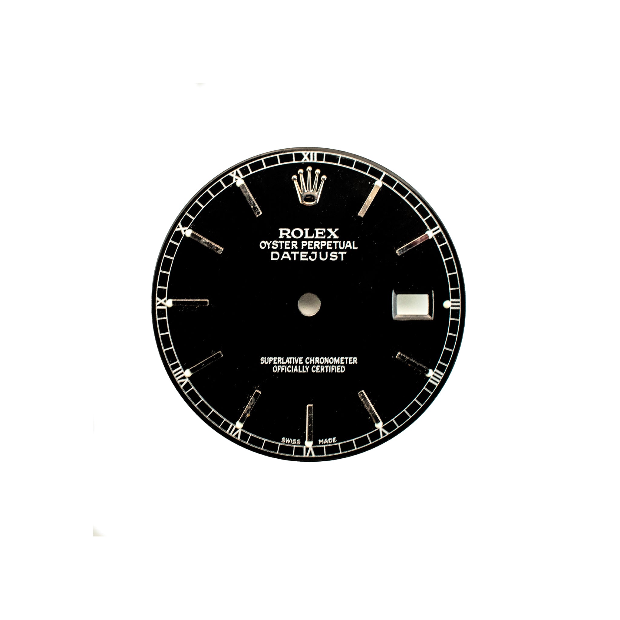 Genuine Rolex Datejust 36 Black Stick Numerals Dial