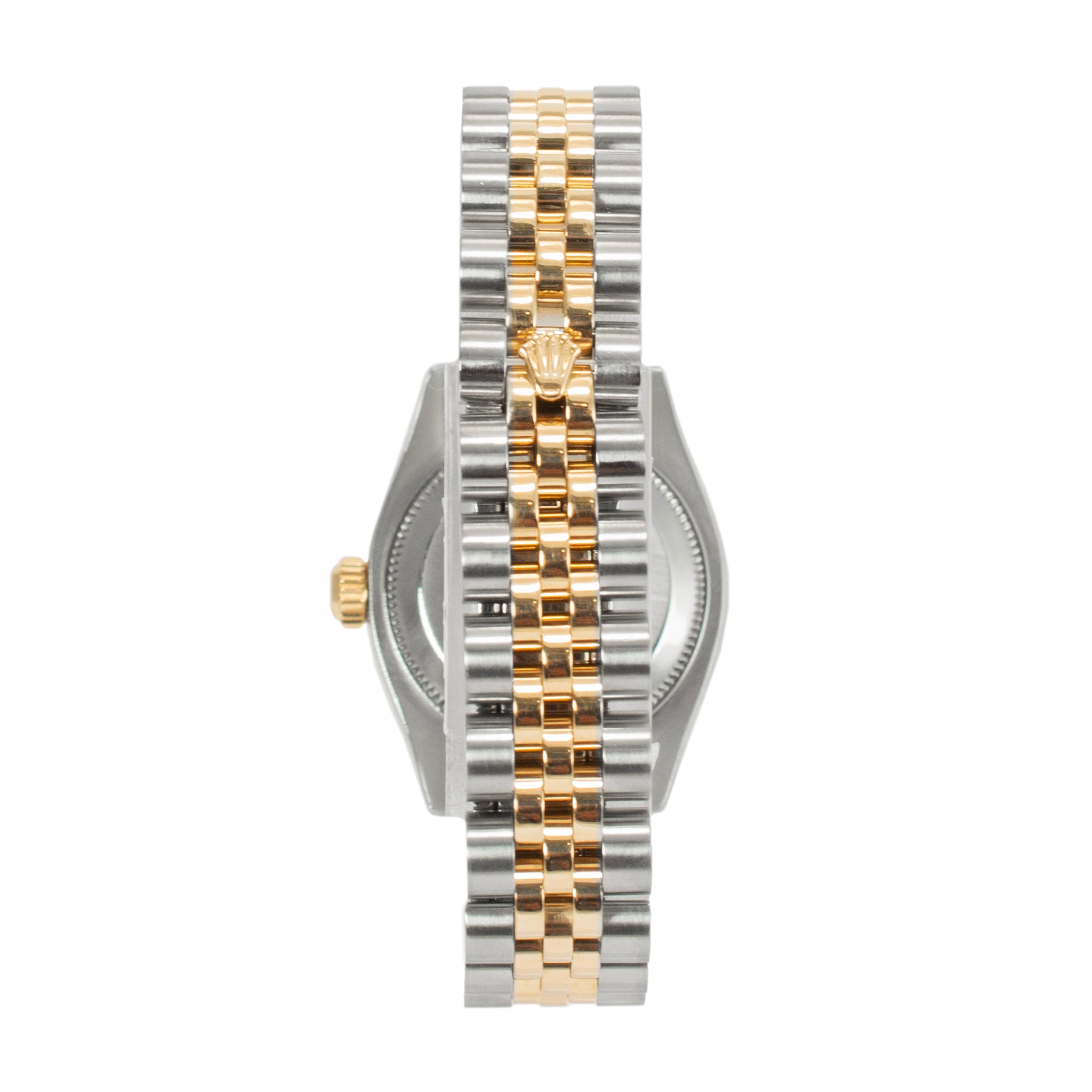 Rolex Ladies Datejust 26MM 179173 Mop Diamond Bezel Jubilee Gold Steel Watch