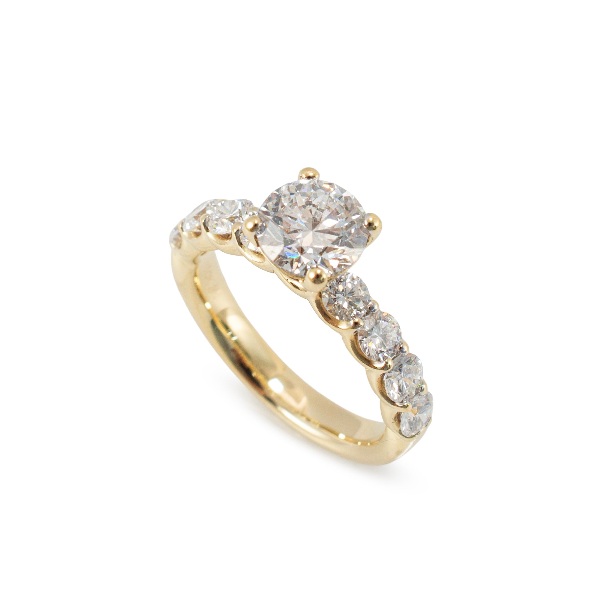 10K Yellow Gold 2.58ctw Round Brilliant Lab Grown Diamond Engagement Ring