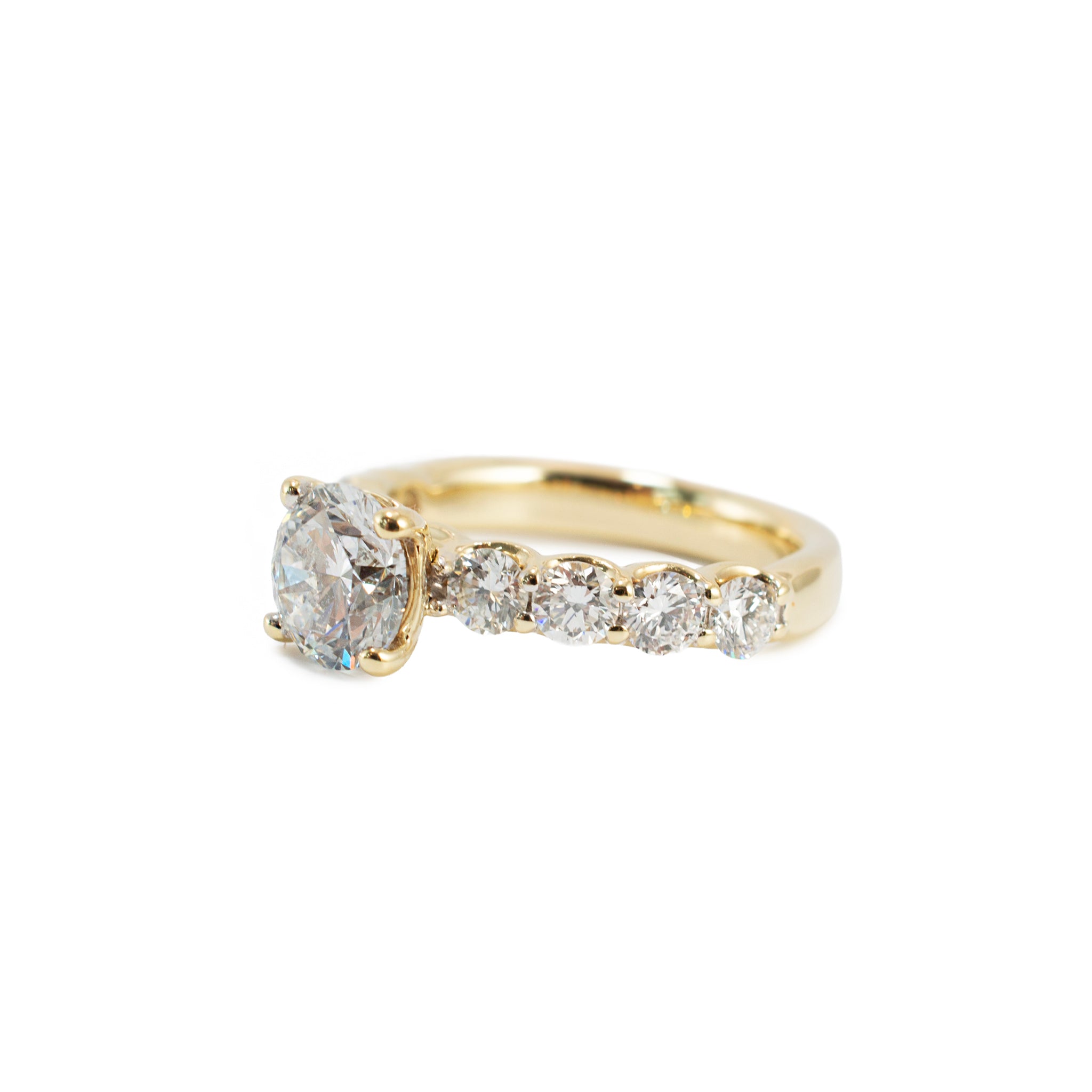 10K Yellow Gold 2.58ctw Round Brilliant Lab Grown Diamond Engagement Ring