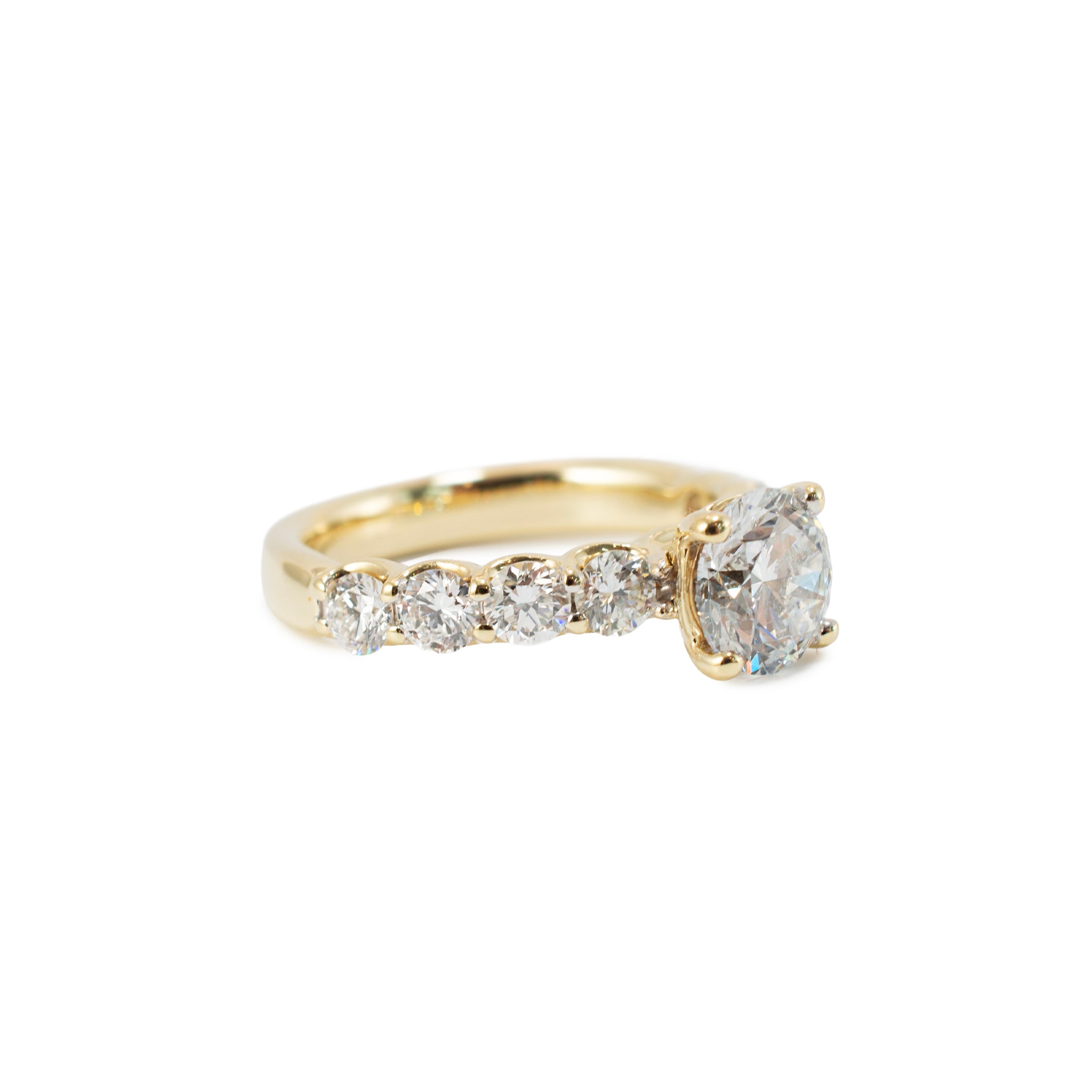 10K Yellow Gold 2.58ctw Round Brilliant Lab Grown Diamond Engagement Ring