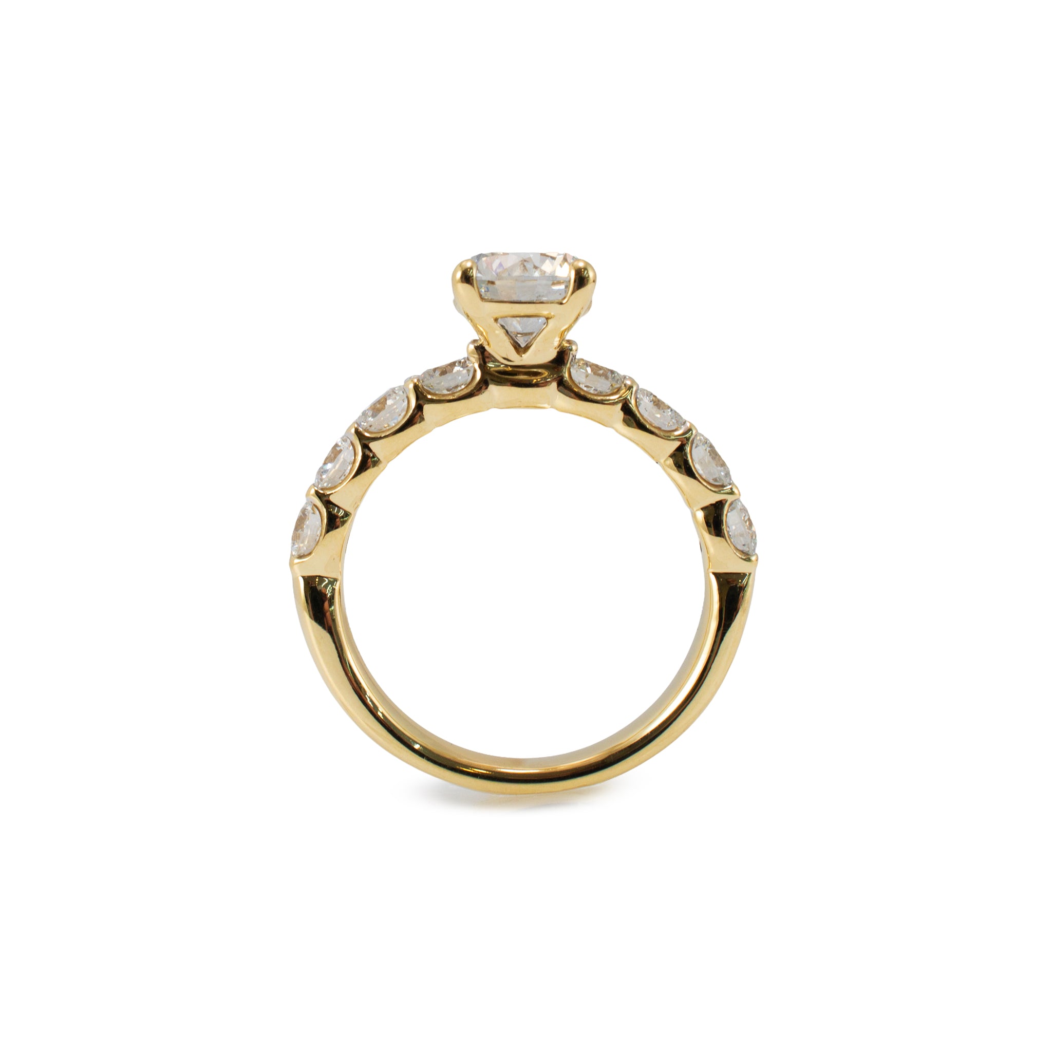 10K Yellow Gold 2.58ctw Round Brilliant Lab Grown Diamond Engagement Ring