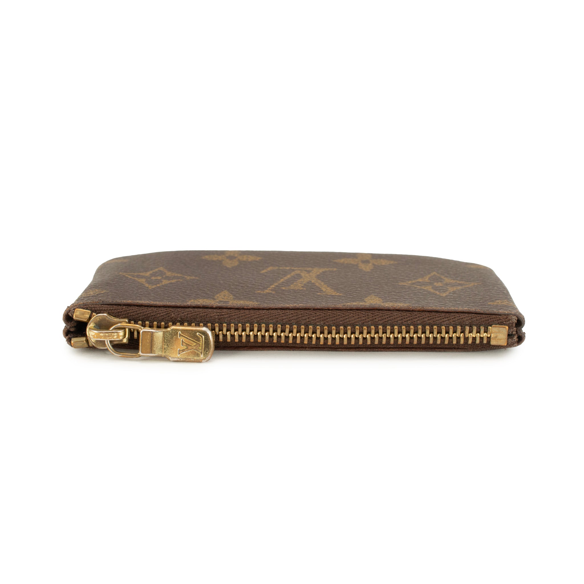 Louis Vuitton Monogram Pochette Clés Gold-Toned Hardware Key Pouch Wal
