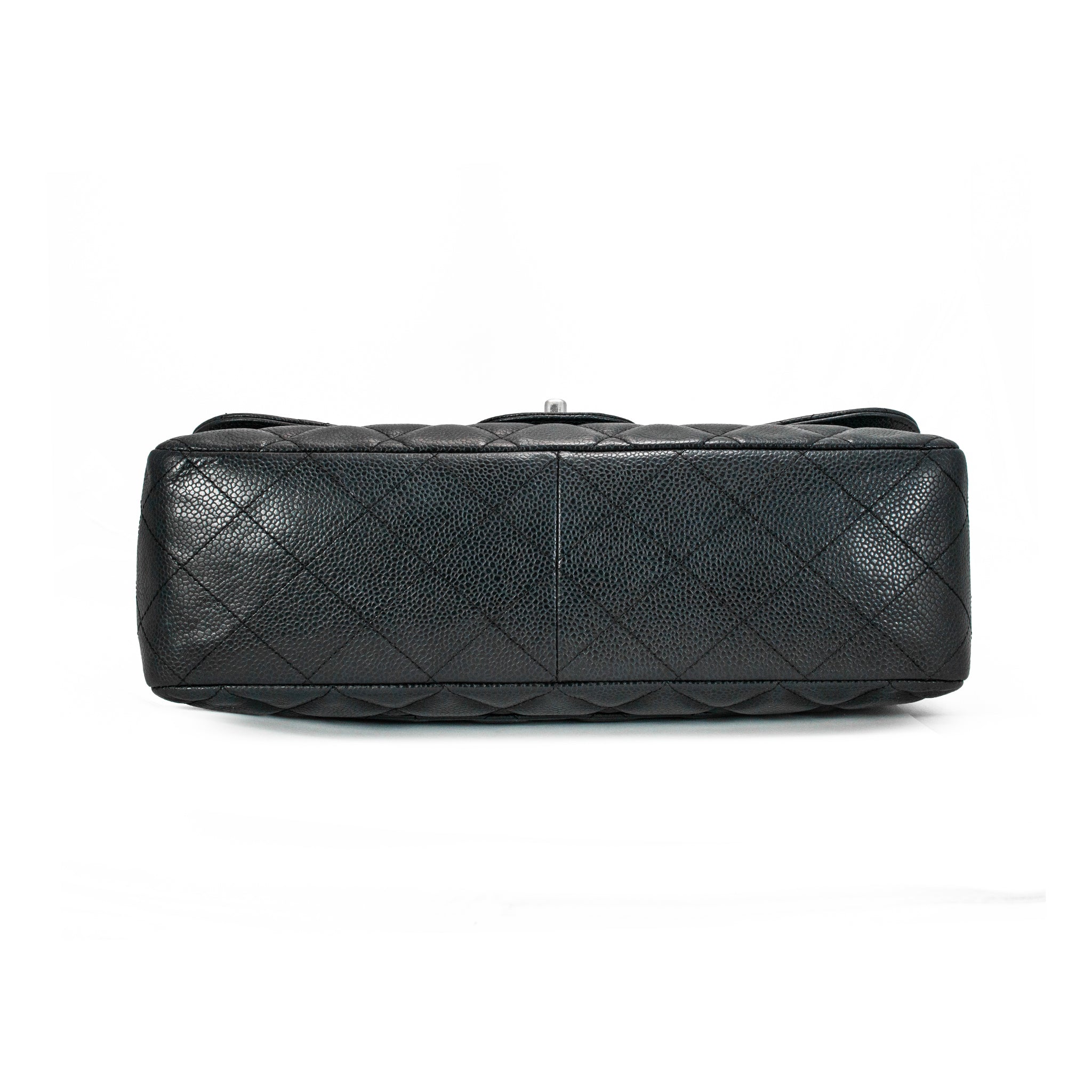 Chanel Jumbo Classic Single Flap 30CM Black Caviar Silver HW
