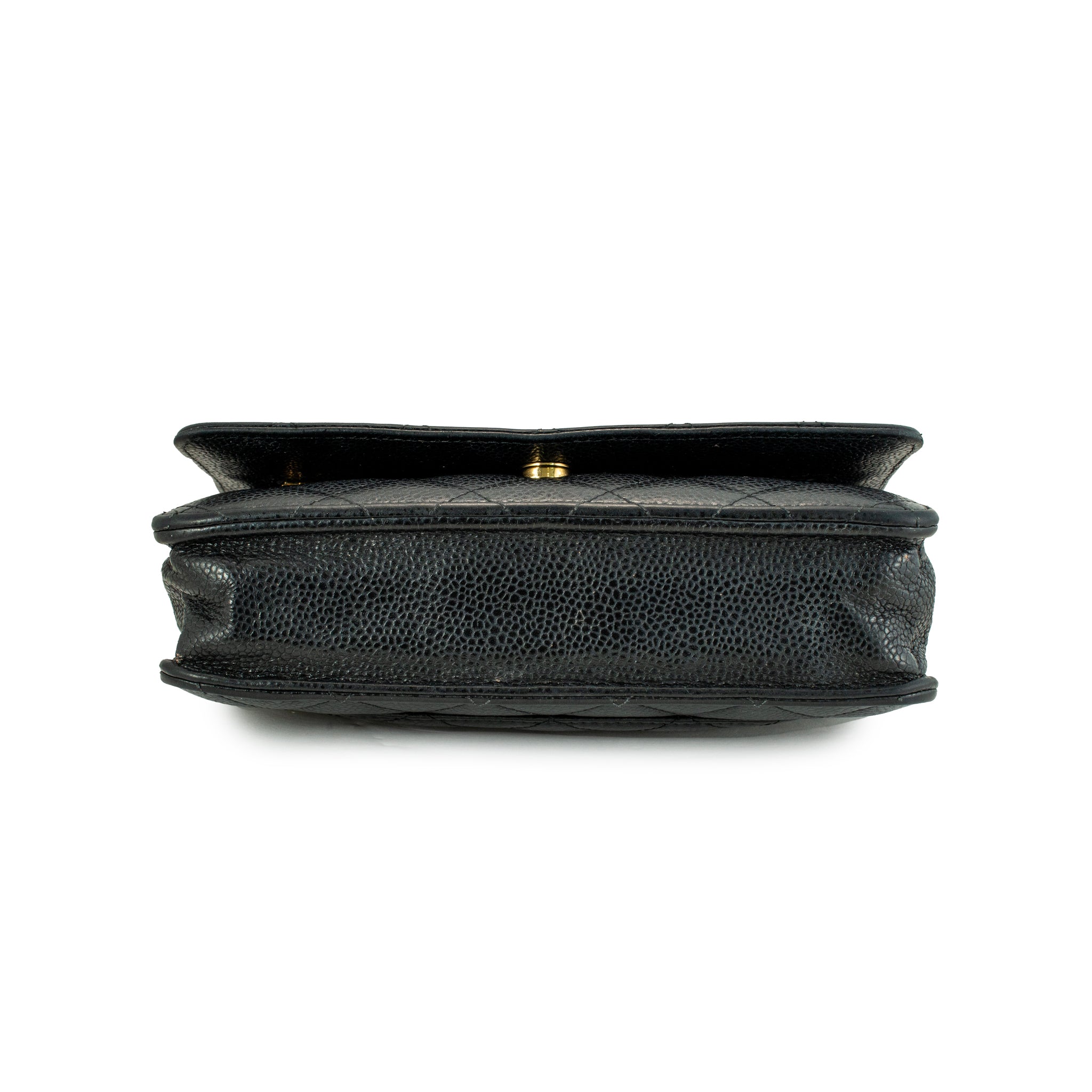 Chanel Classic Quilted Black Lambskin Wallet on Chain With Gold Hardware Bag