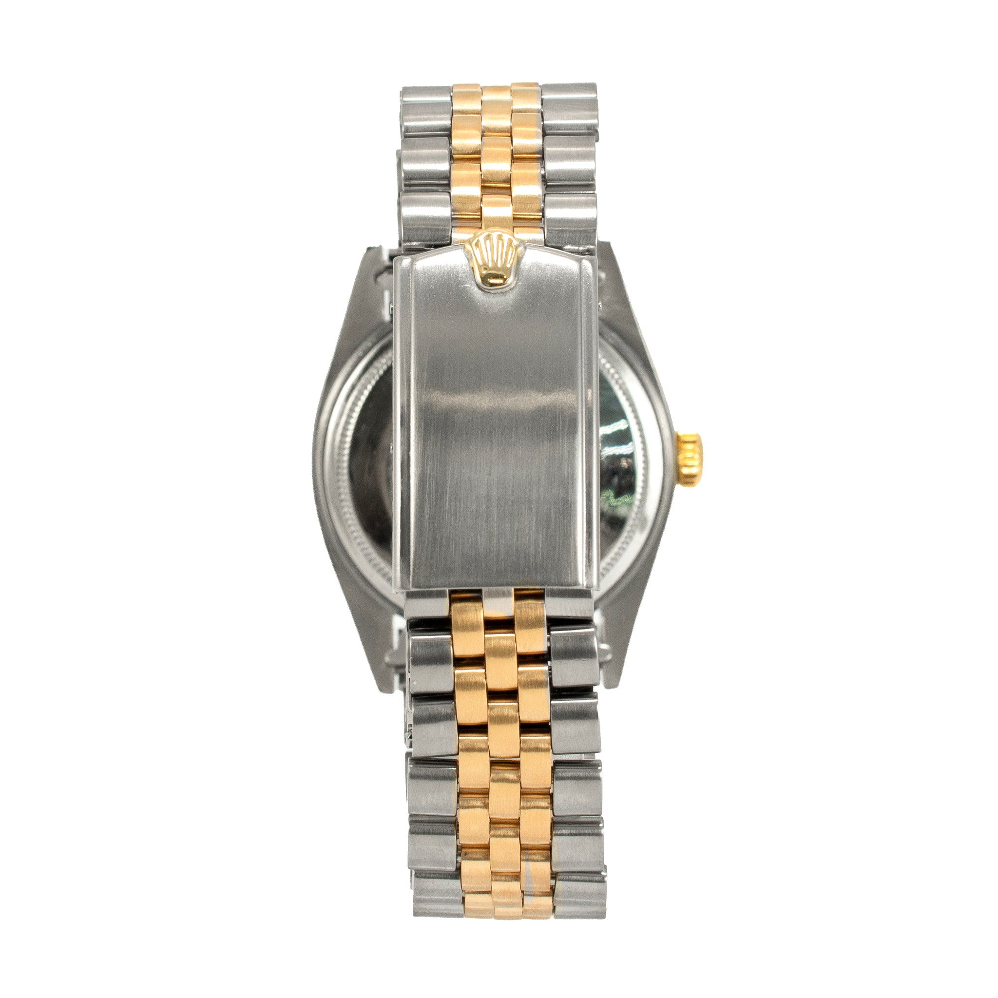 Rolex Datejust 36MM 1601 Silver Dial Fluted Jubilee Yellow Gold Steel Watch