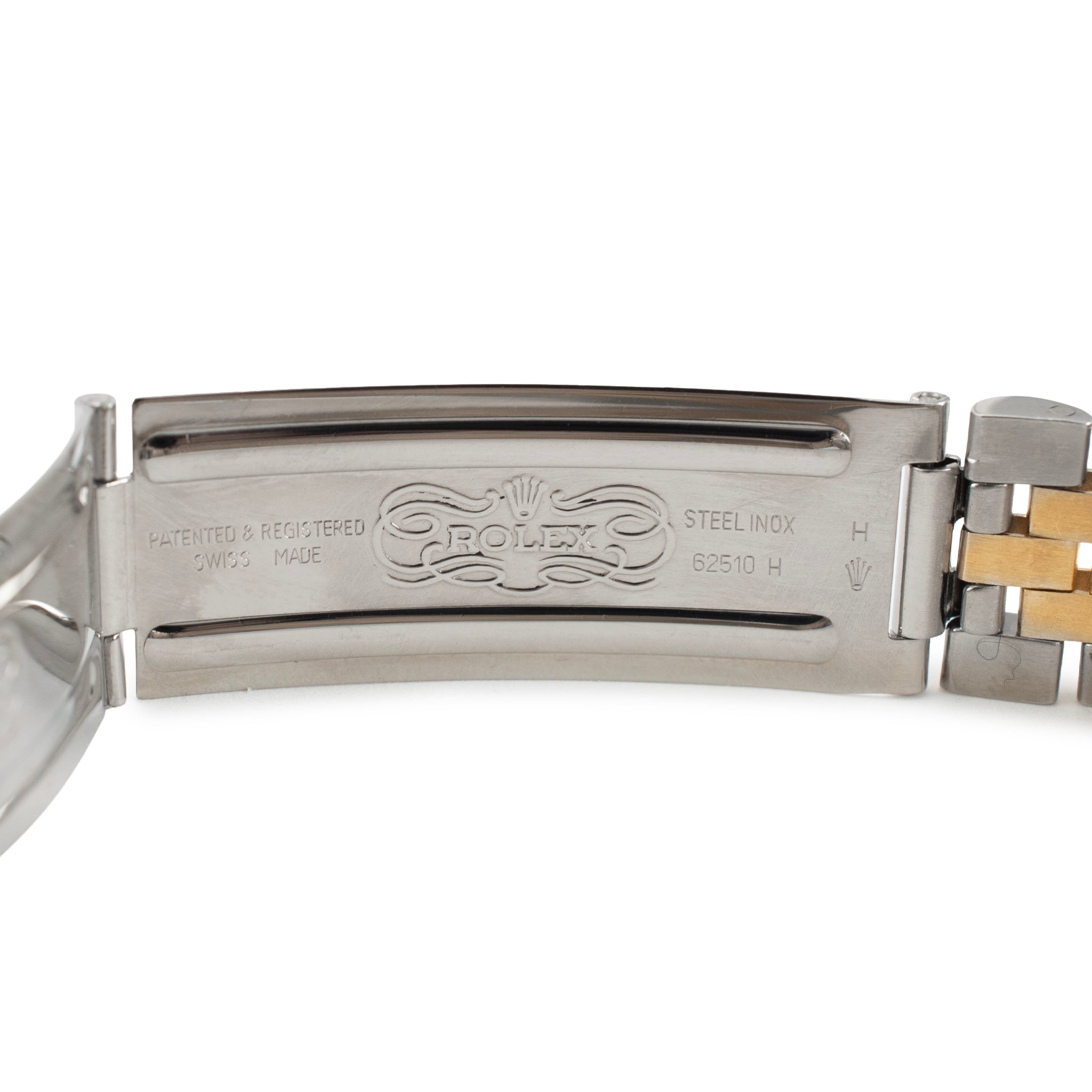 Rolex Datejust 36MM 16000 Black Dial Jubilee Fluted Gold Steel Watch