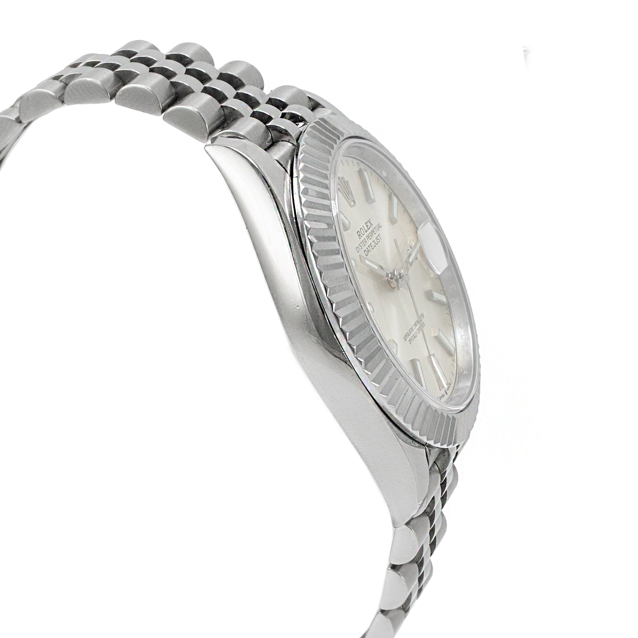 Rolex Datejust 41MM 126334 Silver Stick Fluted Jubilee Stainless Steel Watch