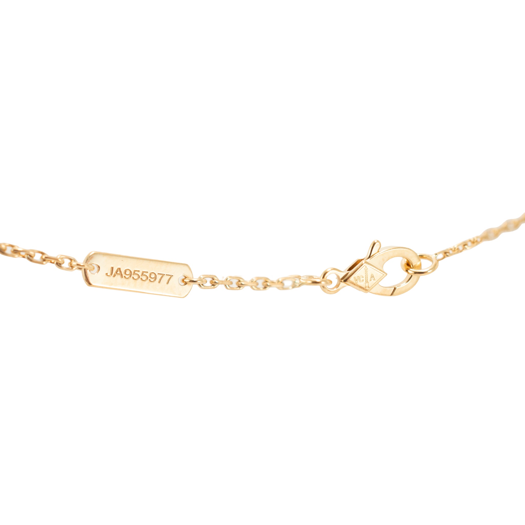 Van Cleef & Arpels Vintage Alhambra 18K Yellow Gold Beads Pendant Necklace