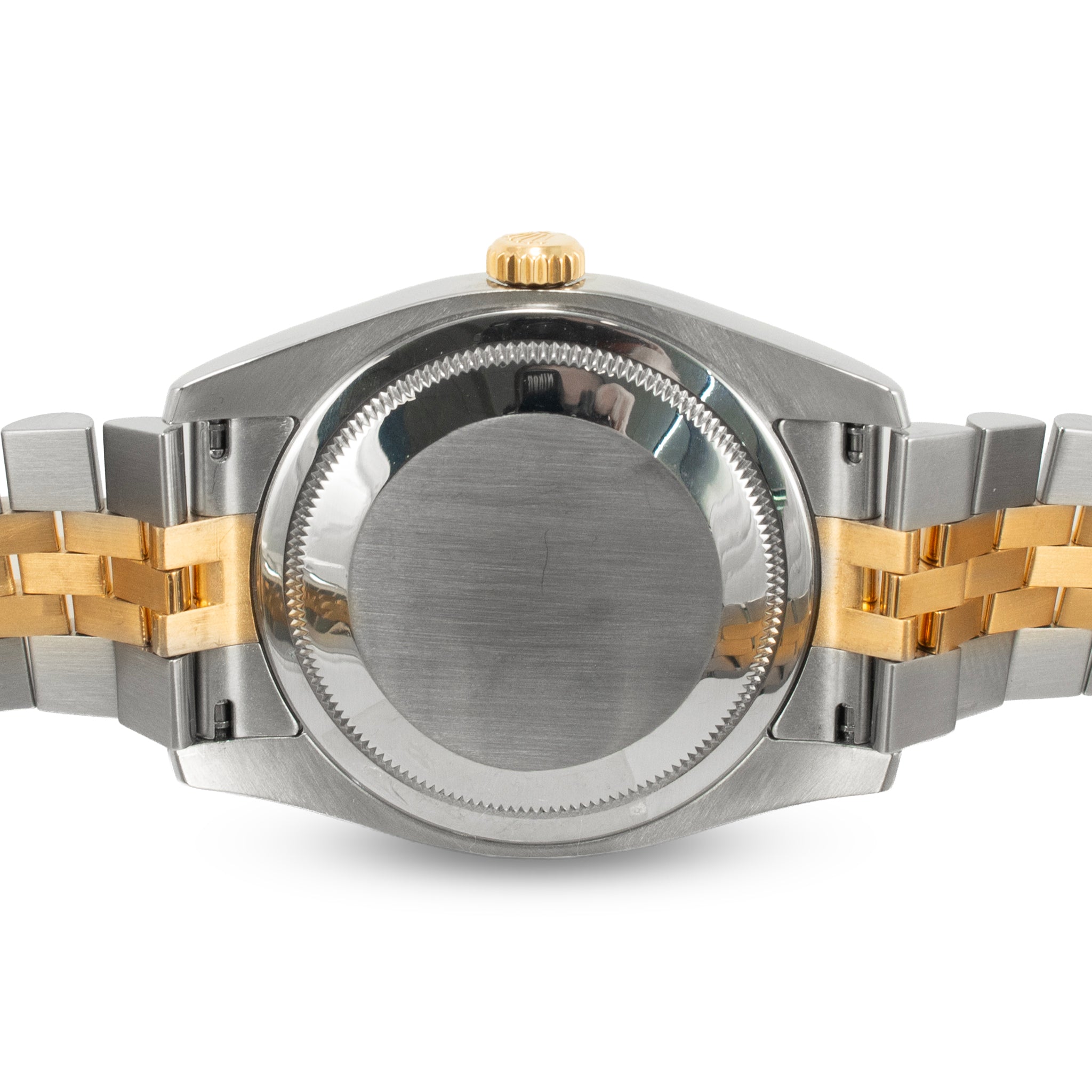 Ladies Rolex Datejust 36MM 116233 Jubilee Diamond Dial Fluted Gold Steel Watch