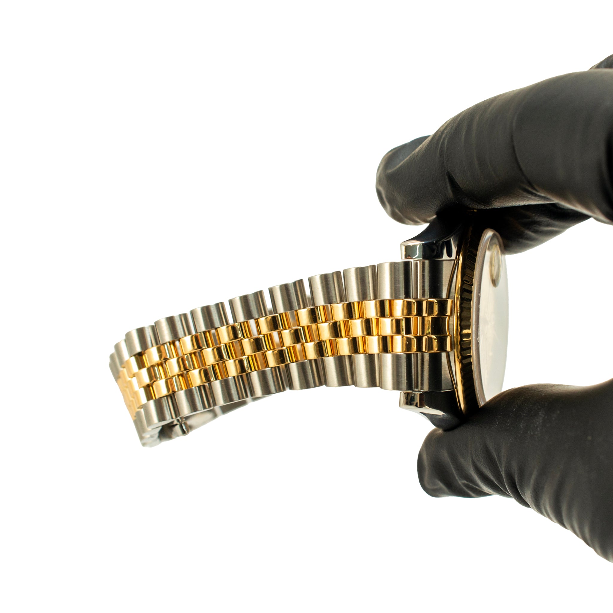 Ladies Rolex Datejust 36MM 116233 Jubilee Diamond Dial Fluted Gold Steel Watch