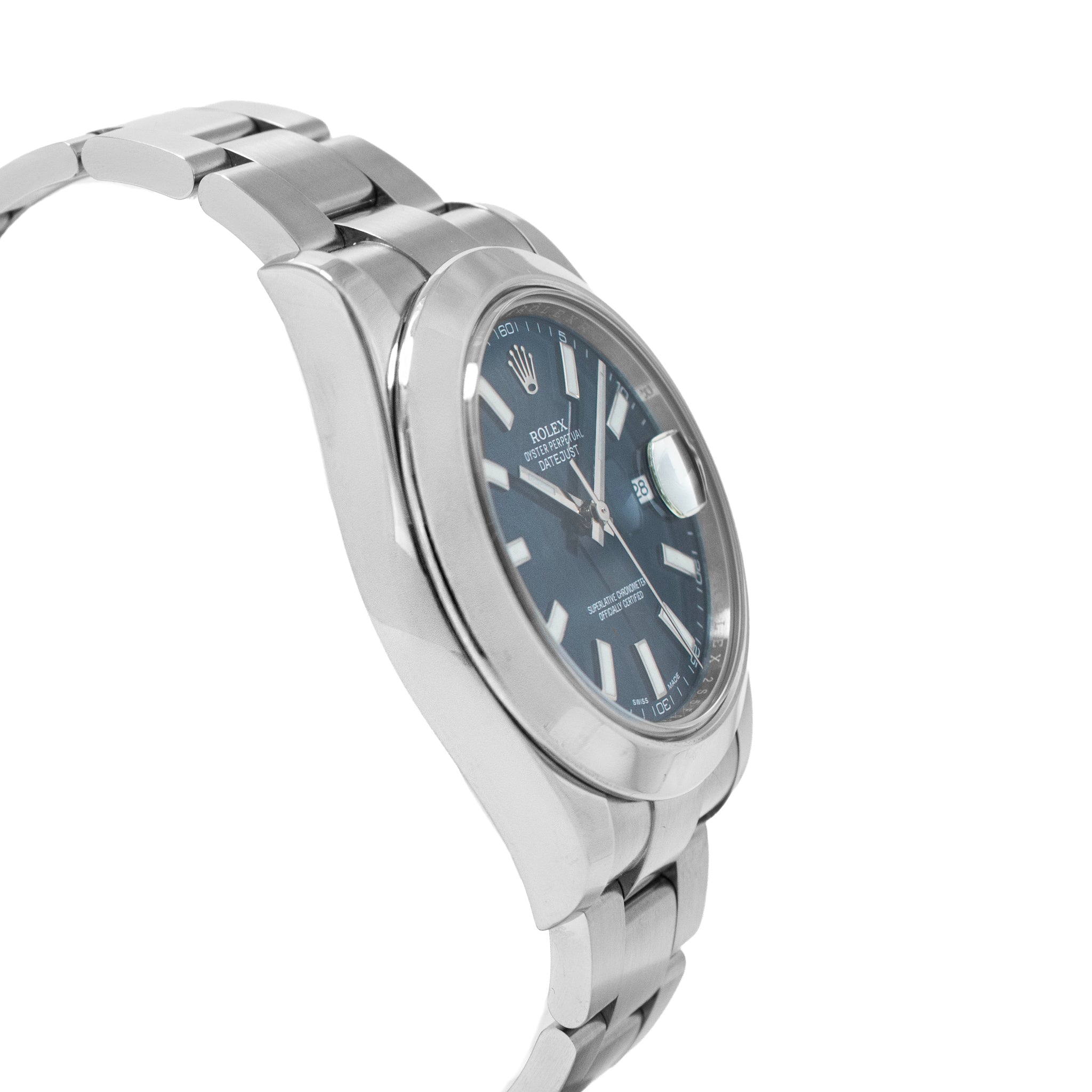 Rolex Datejust 41MM 116300 Blue Dial Smooth Bezel Oyster Stainless Steel Watch