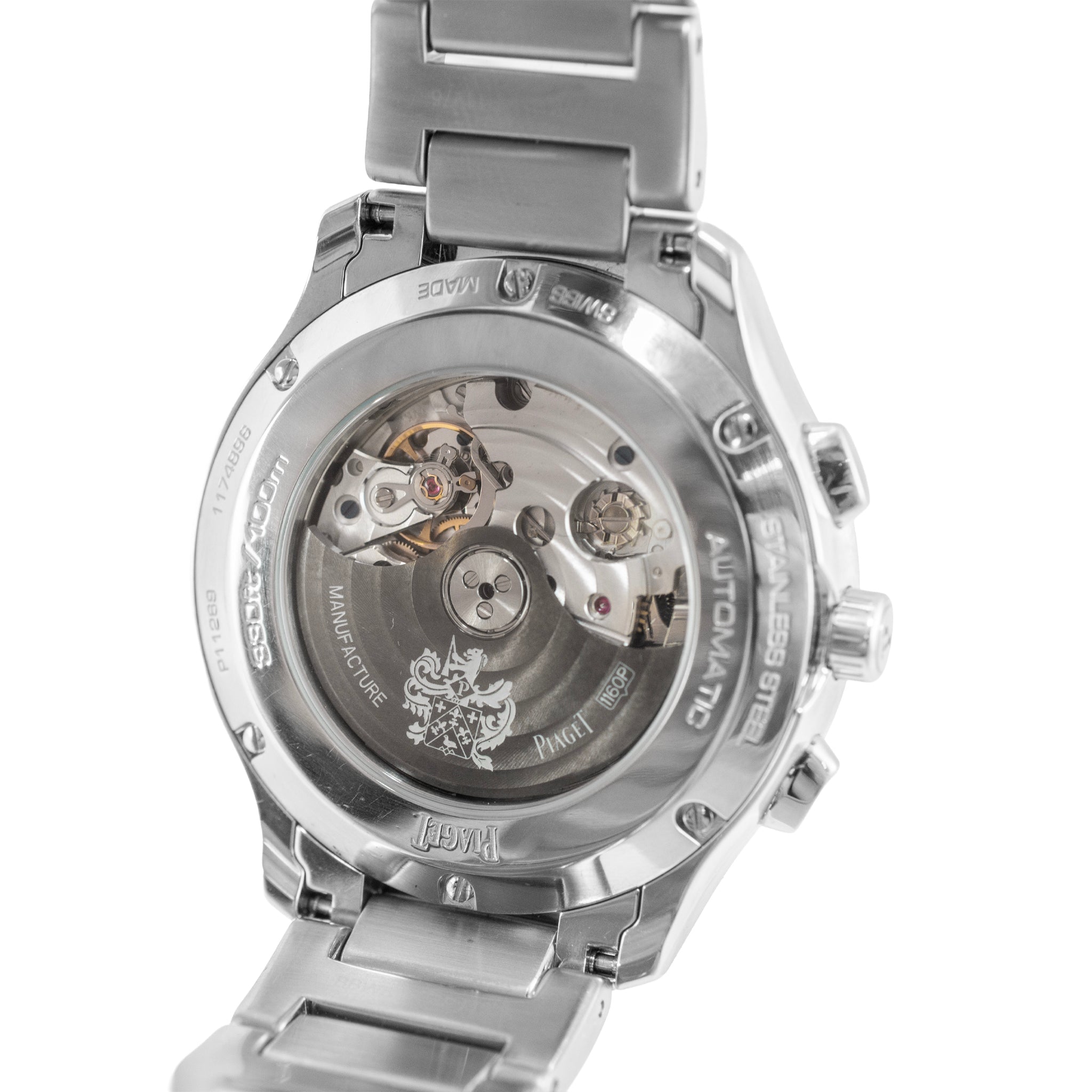 Piaget Polo S Chronograph 42MM g0a41006 Blue Dial Stainless Steel Watch