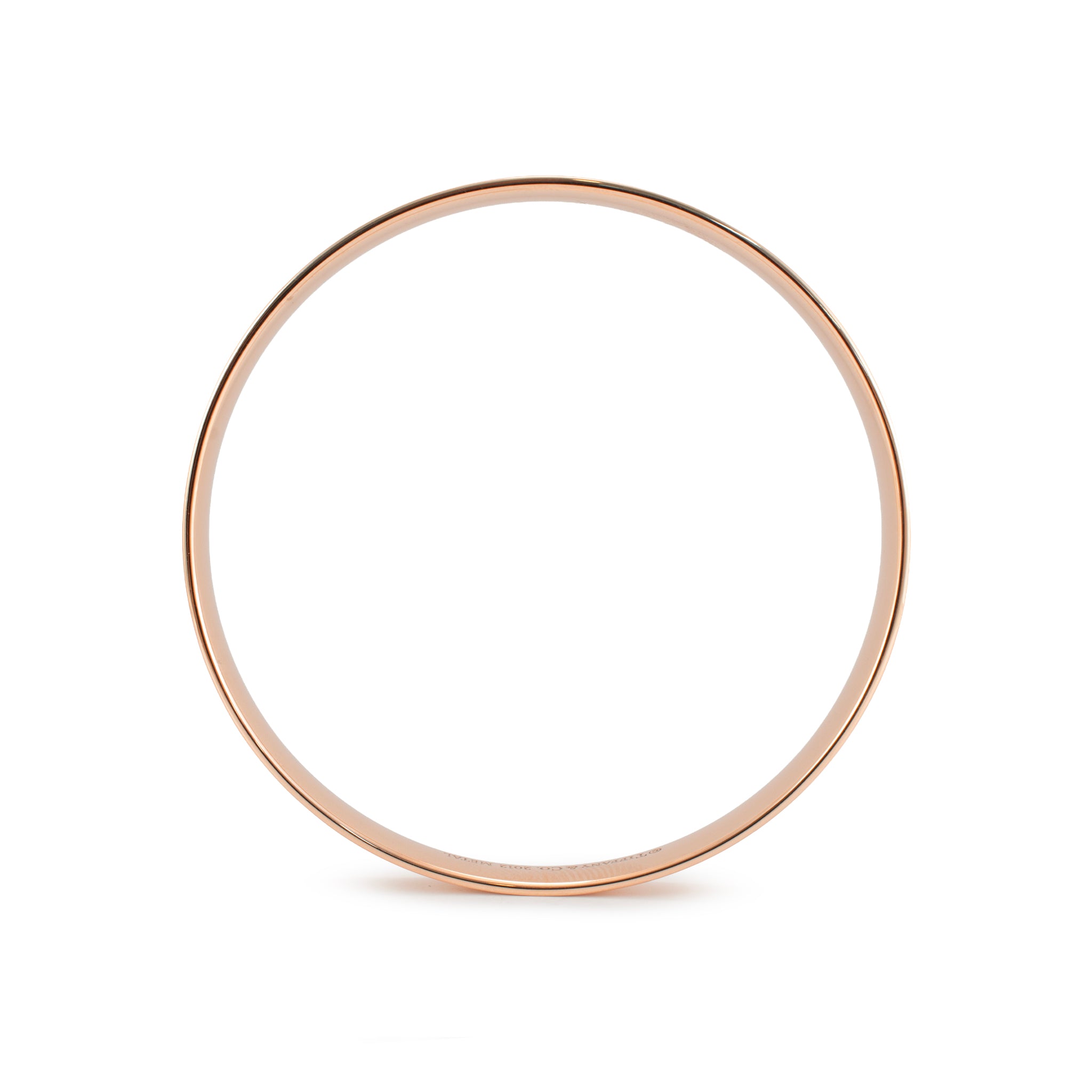 Tiffany & Co 1837 Rubedo Metal Polished Bangle Bracelet