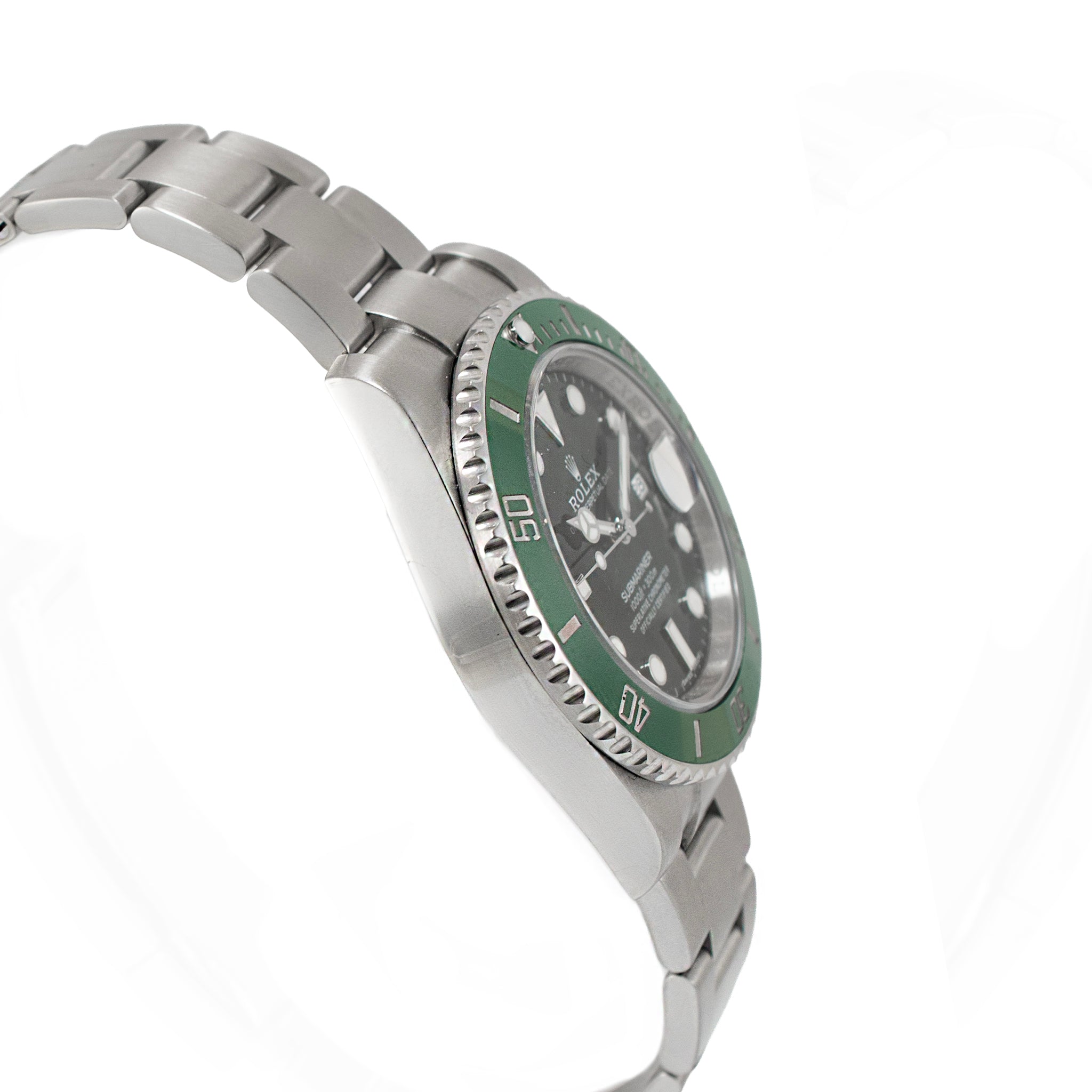 Rolex Submariner Date 40MM 116610LV Hulk Green Dial Oyster Ceramic Steel Watch