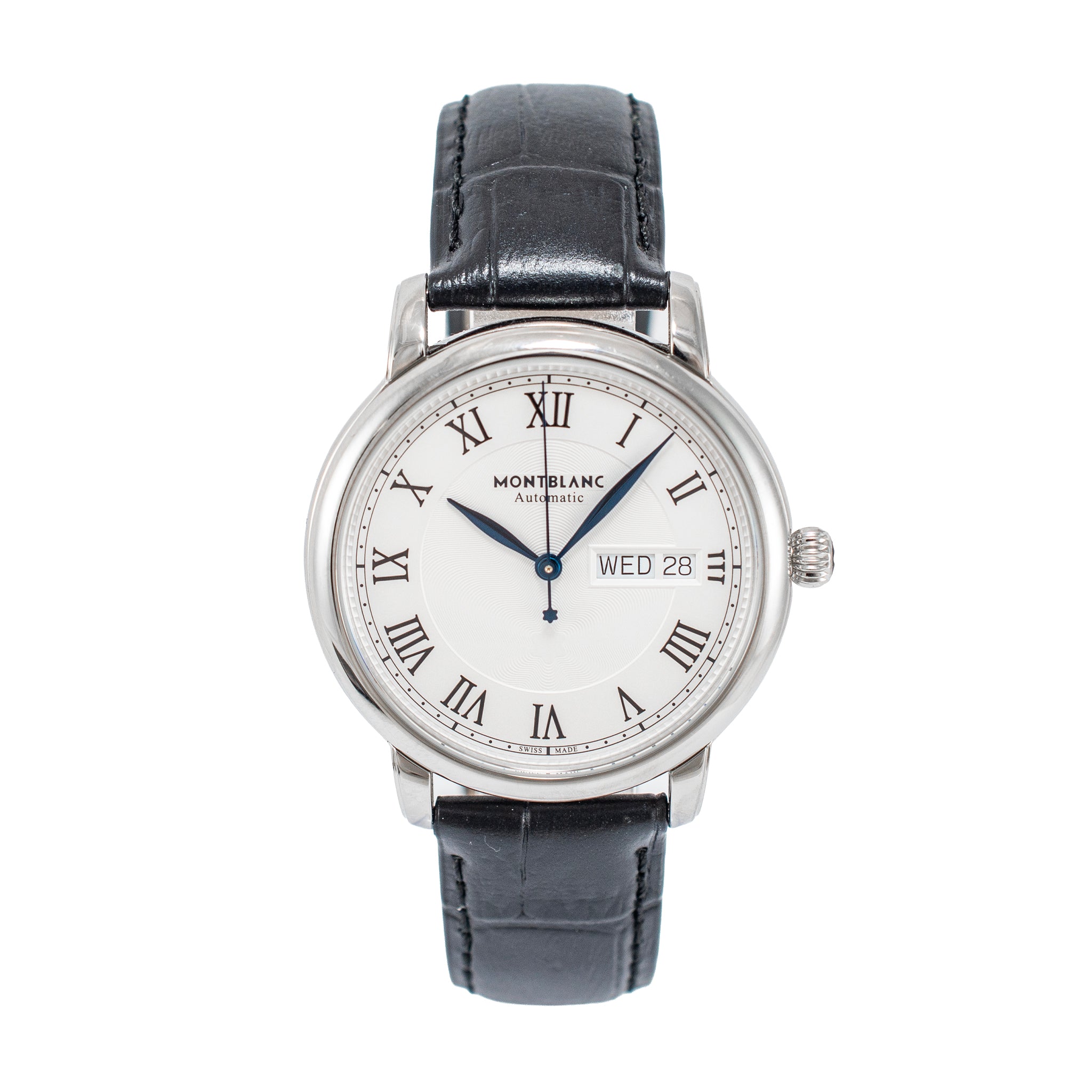 Montblanc Star Legacy 39MM 128686 White Dial Day Date Steel Automatic