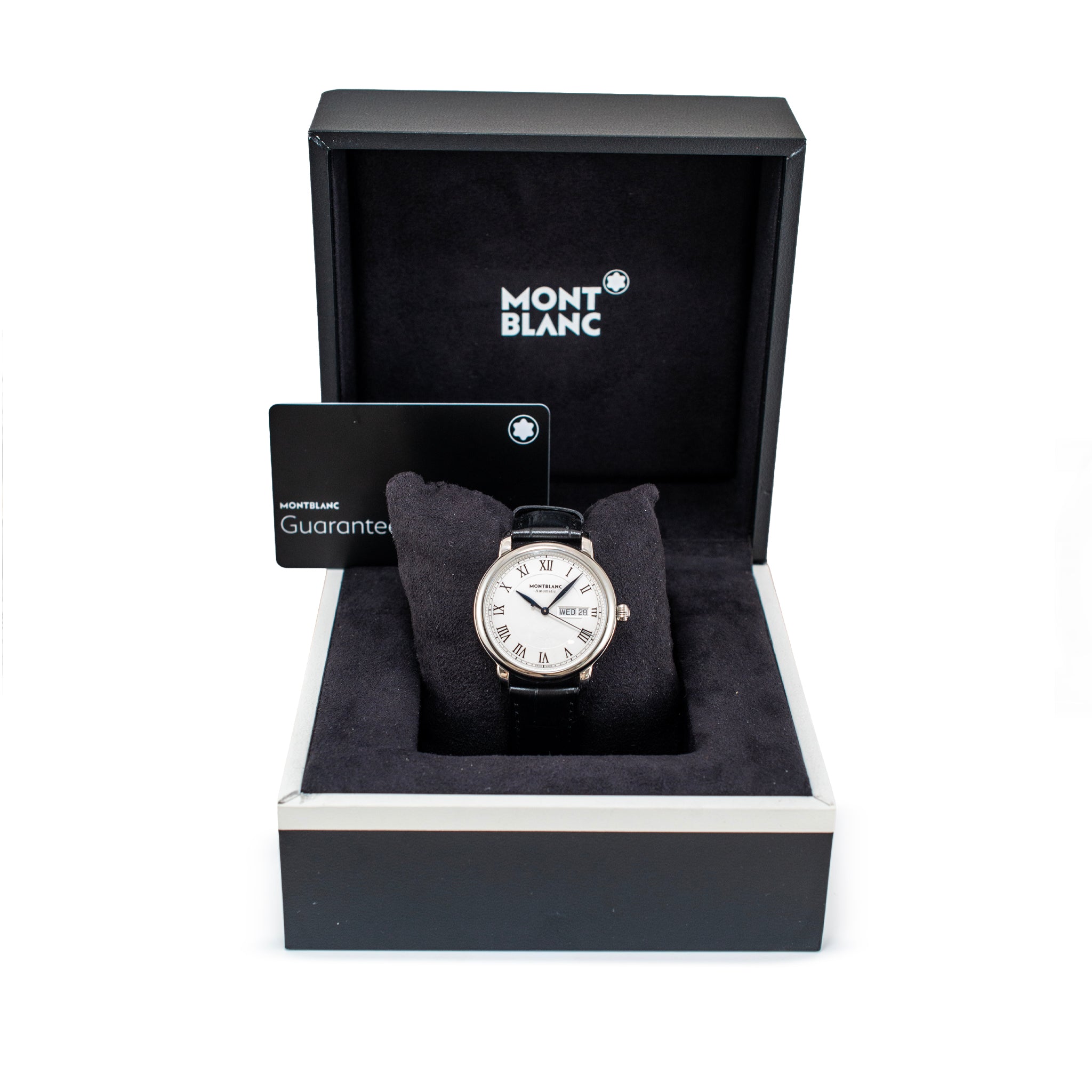 Montblanc Star Legacy 39MM 128686 White Dial Day Date Steel Automatic Watch