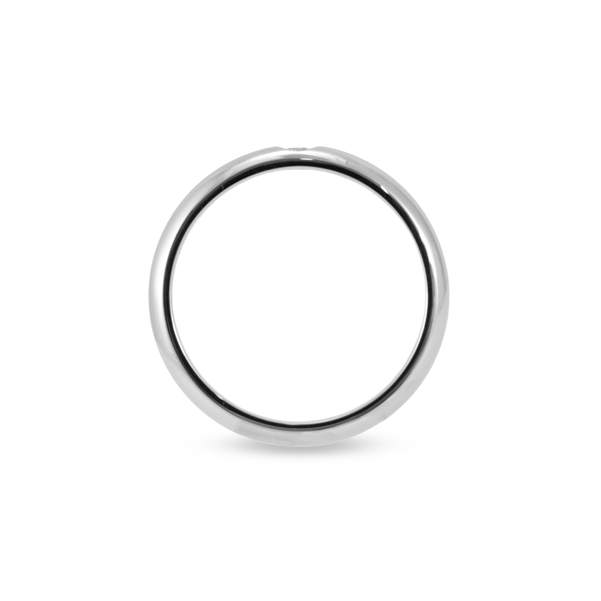 Ladies Cartier 1895 950 Platinum 3.5mm 0.04ct Round Diamond Wedding Band Ring