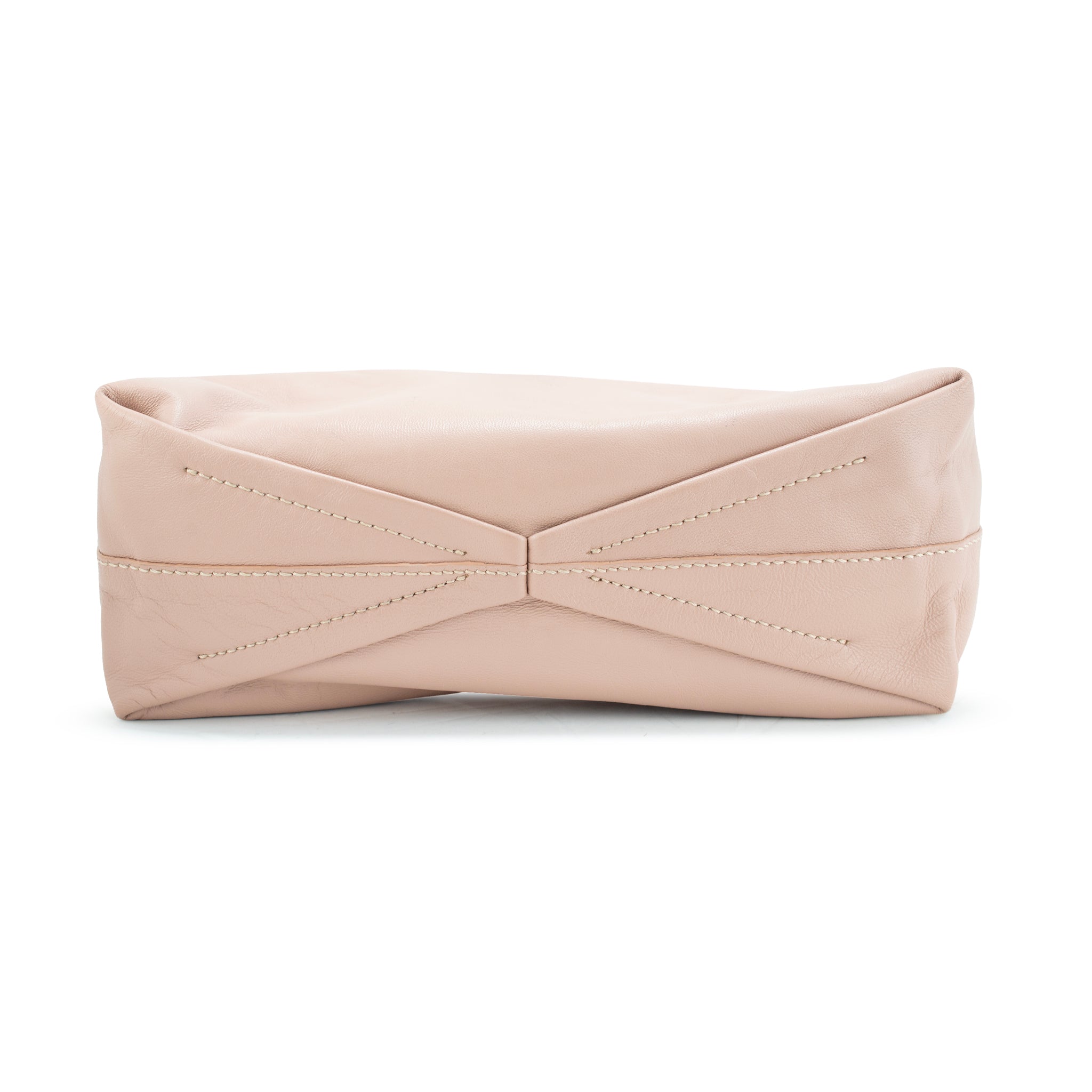 Alexander McQueen Rose Pink Skull Jewel Four-Ring Soft Leather Clutch Bag