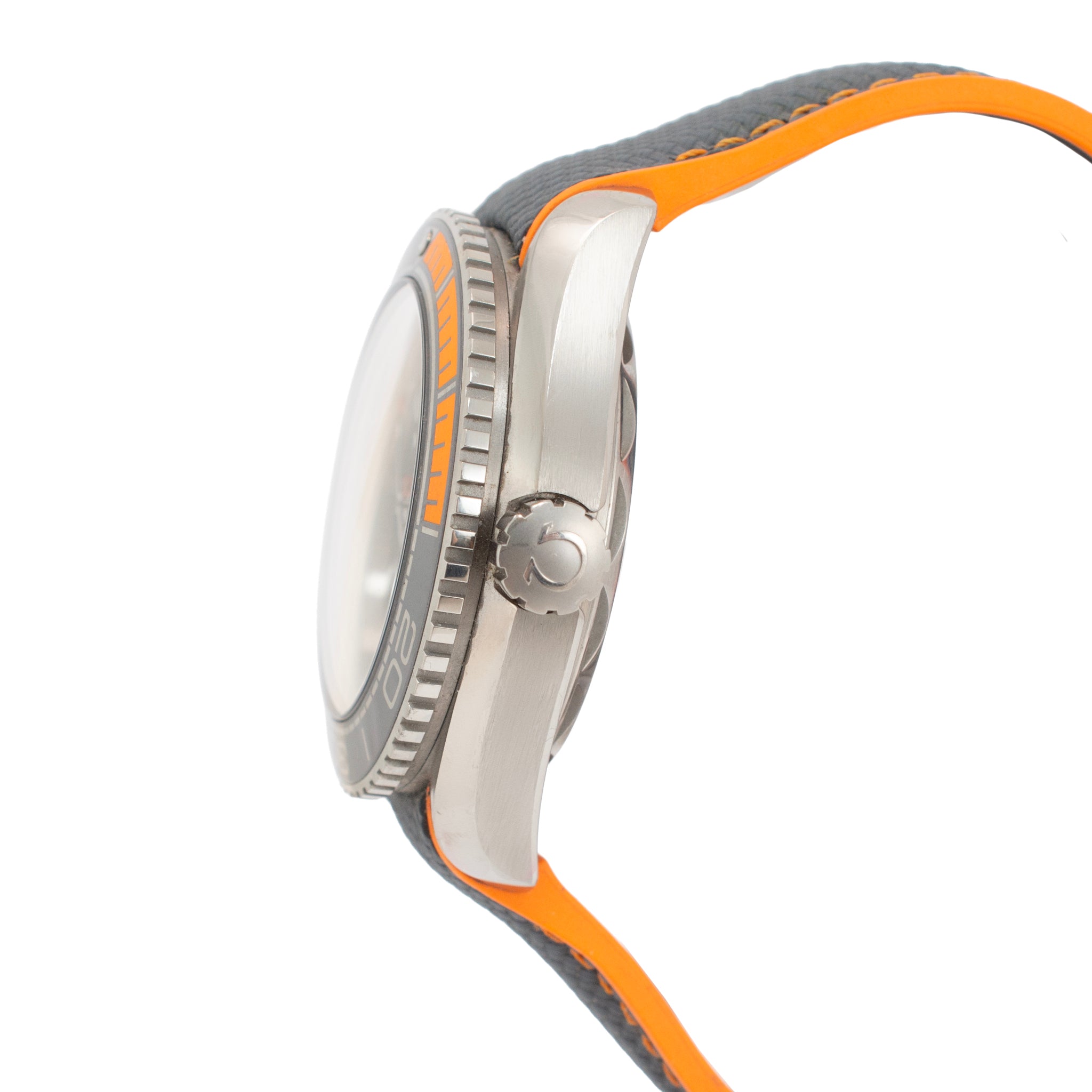 Omega Seamaster Planet Ocean 44MM 215.90.44.21.99.001GRAY Orange Titanium Watch