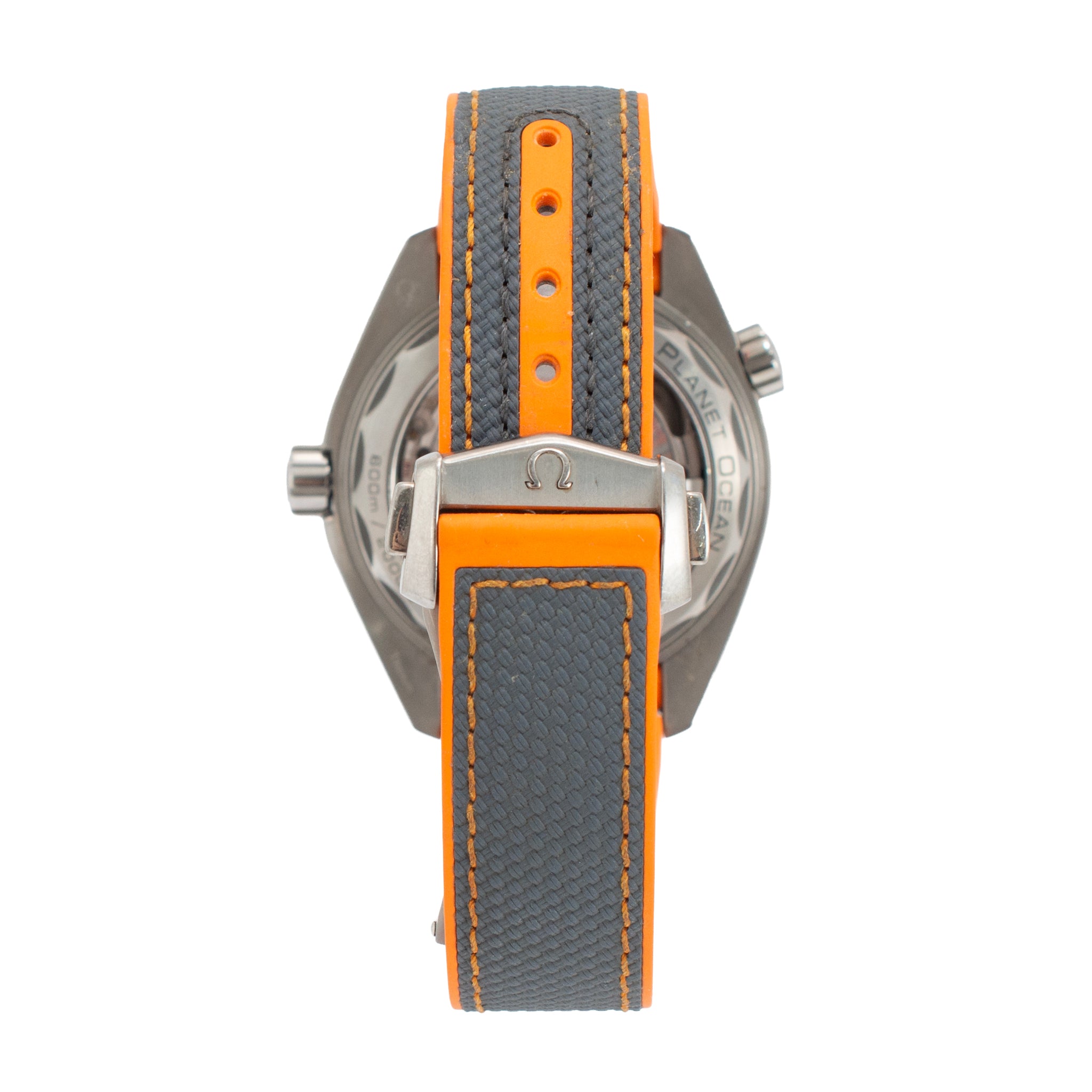 Omega Seamaster Planet Ocean 44MM 215.90.44.21.99.001GRAY Orange Titanium Watch
