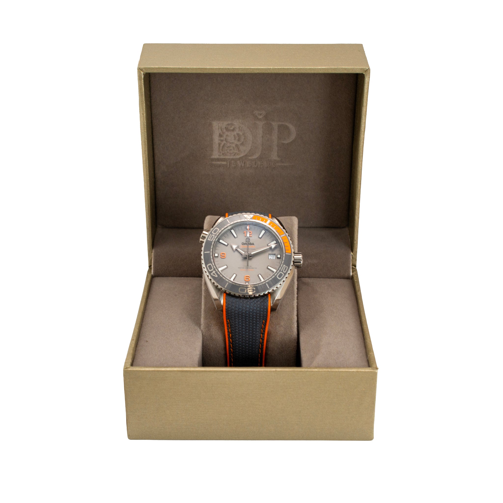 Omega Seamaster Planet Ocean 44MM 215.90.44.21.99.001GRAY Orange Titanium Watch