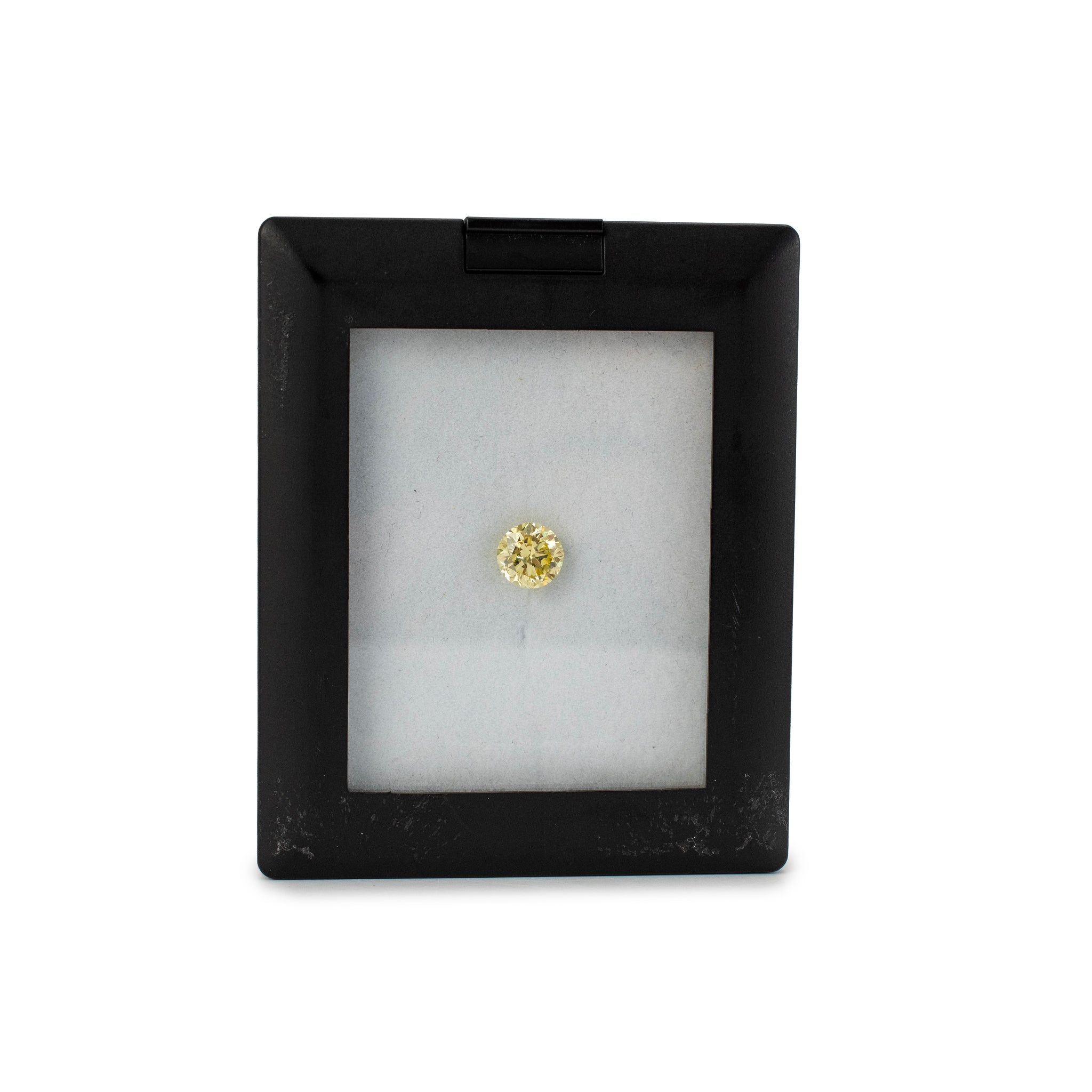 Natural 1.61ct Gia Fancy Yellow I1 Round Brilliant Cut Loose Diamond