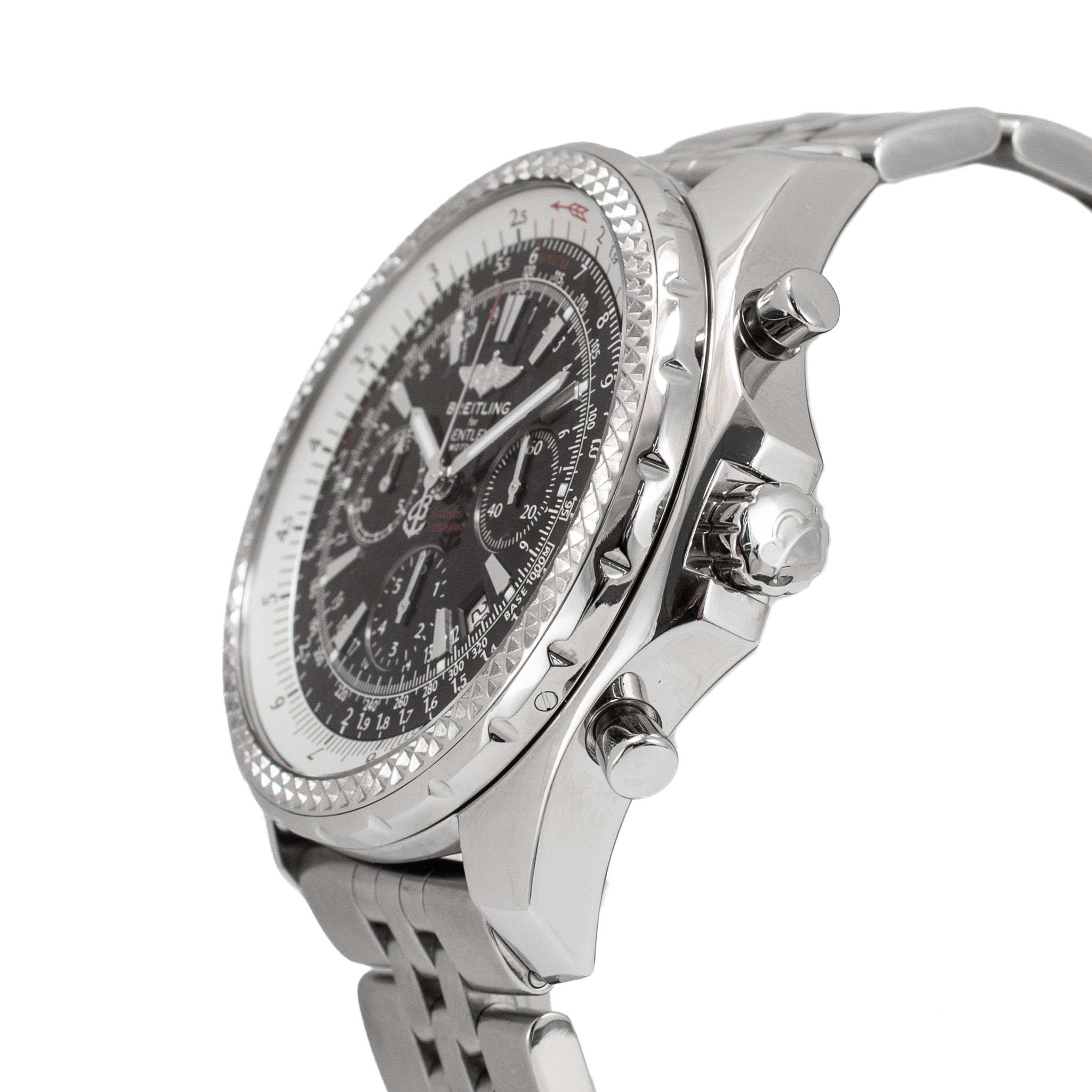 Breitling Bentley Motors 49MM A25362 Chronograph Black Stainless Steel Watch