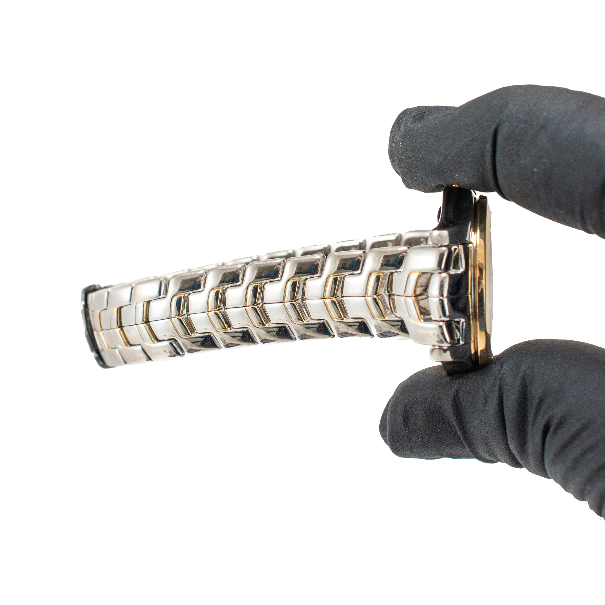 Ladies Tag Heuer Link Lady 27MM WJF1353 Mop Diamond Dial Gold Steel Quartz Watch