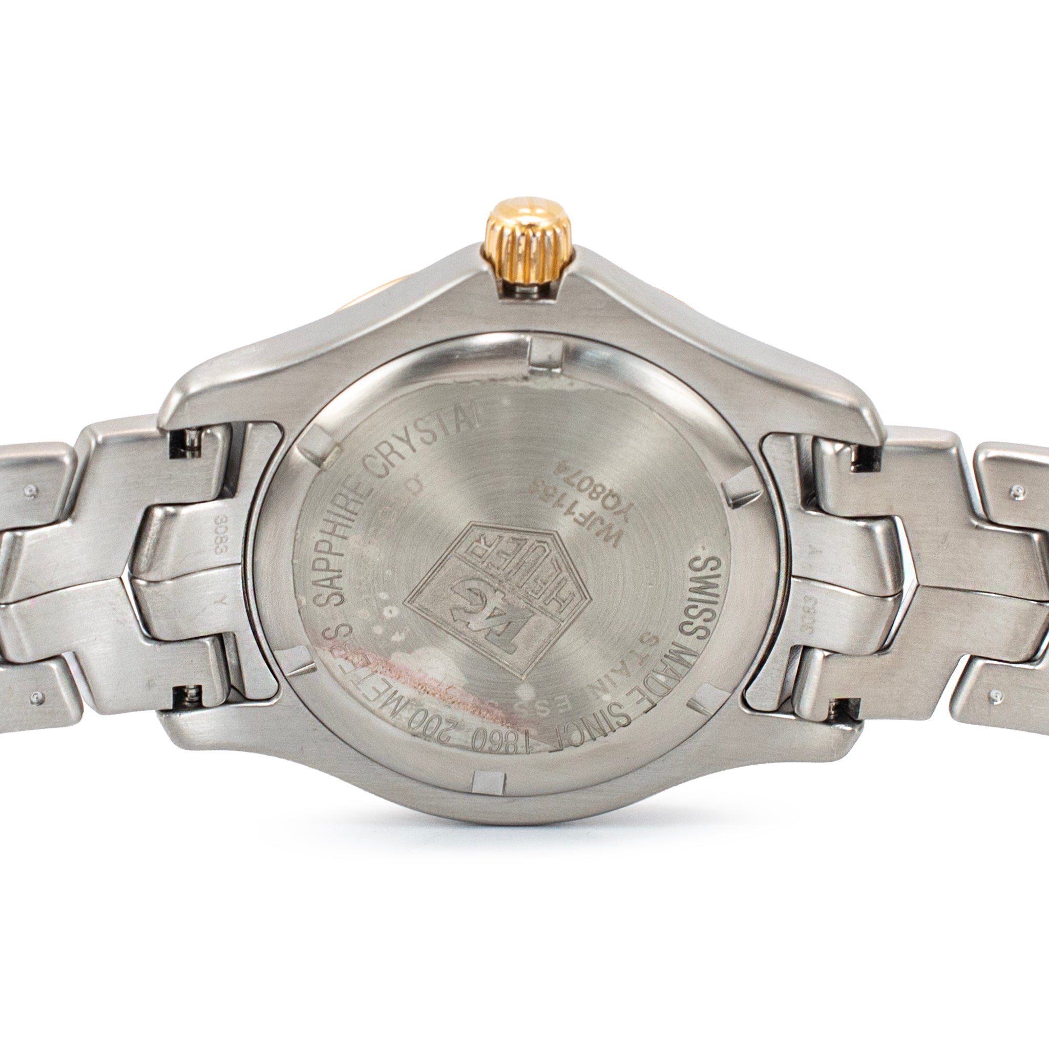 Tag Heuer Link 39MM WJF1153 Mop Diamond Dial Two Tone Gold Steel Quartz Watch