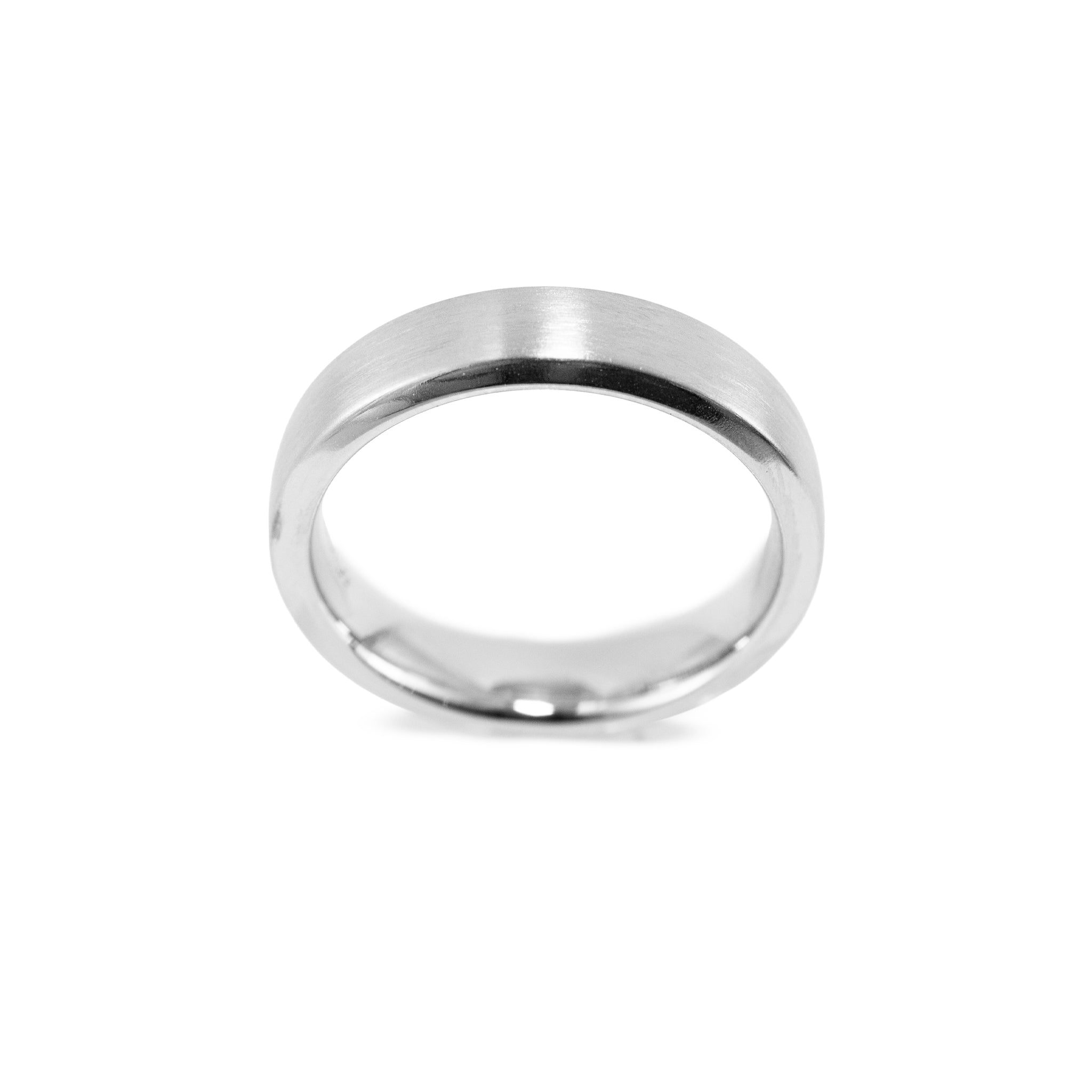 Men’s Tiffany & Co. The Charles Tiffany Setting Platinum Satin Finish Band Ring