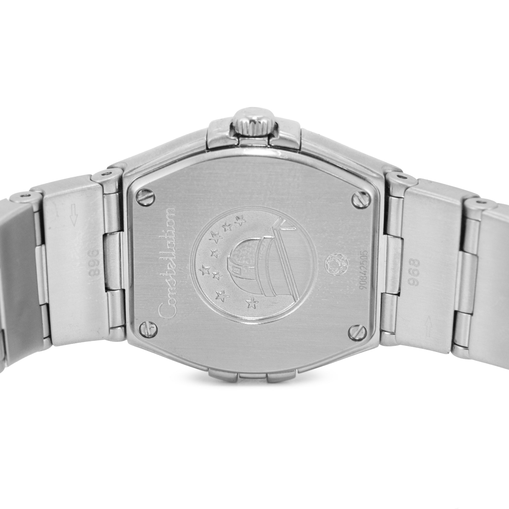 Ladies Omega Constellation 24MM 123.10.24.60.55.001mop Diamond Dial Quartz Watch