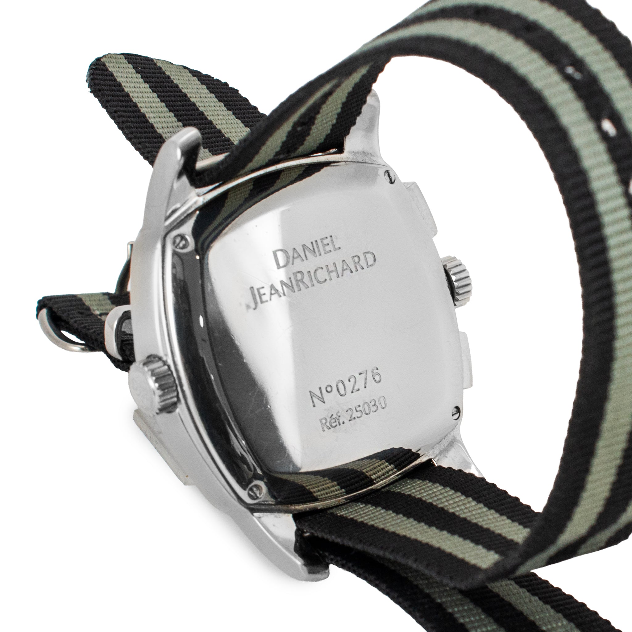 Jeanrichard Chronoscope 43MM 25030 NATO Strap Automatic Steel Watch