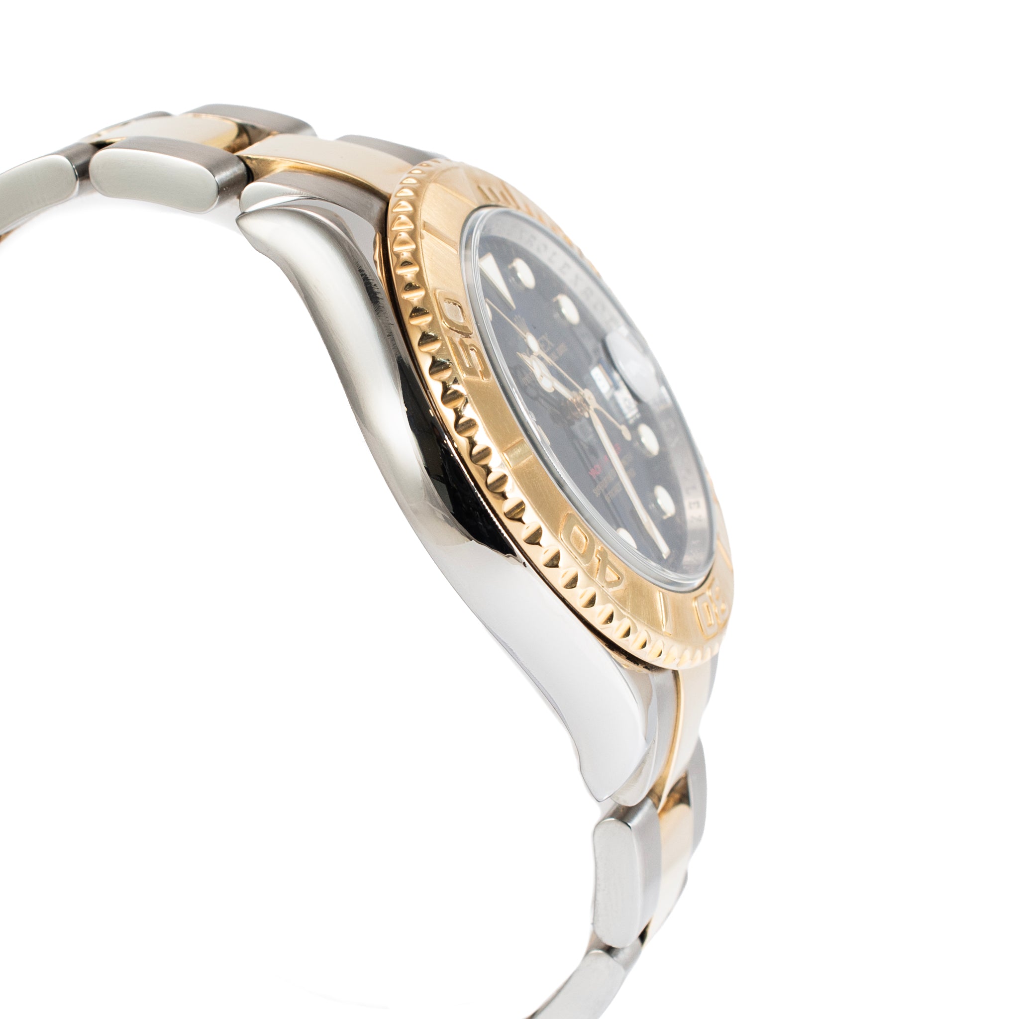 Rolex Yacht-Master 40MM 16623 Blue Dial Oyster 18K Yellow Gold Steel Watch