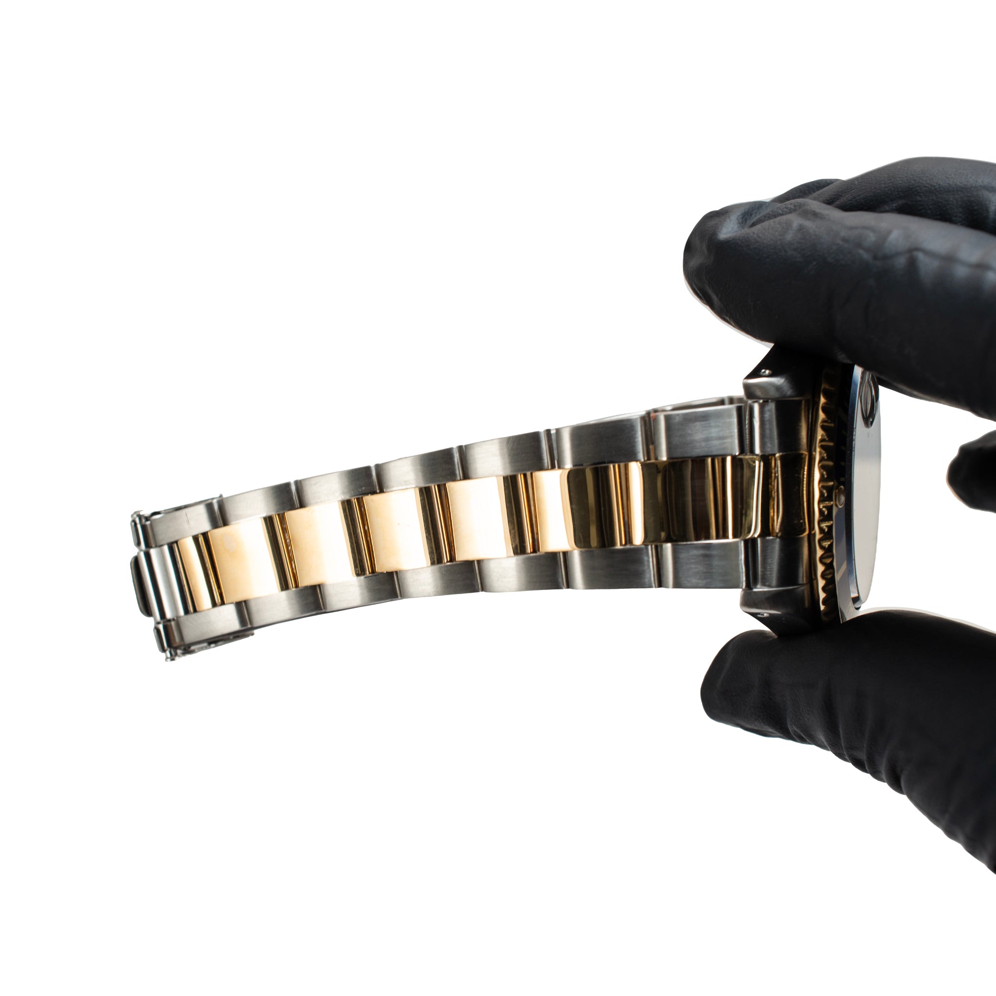 Rolex Submariner Date 40MM 16613LB Blue Diamond Dial Oyster Gold Steel Watch