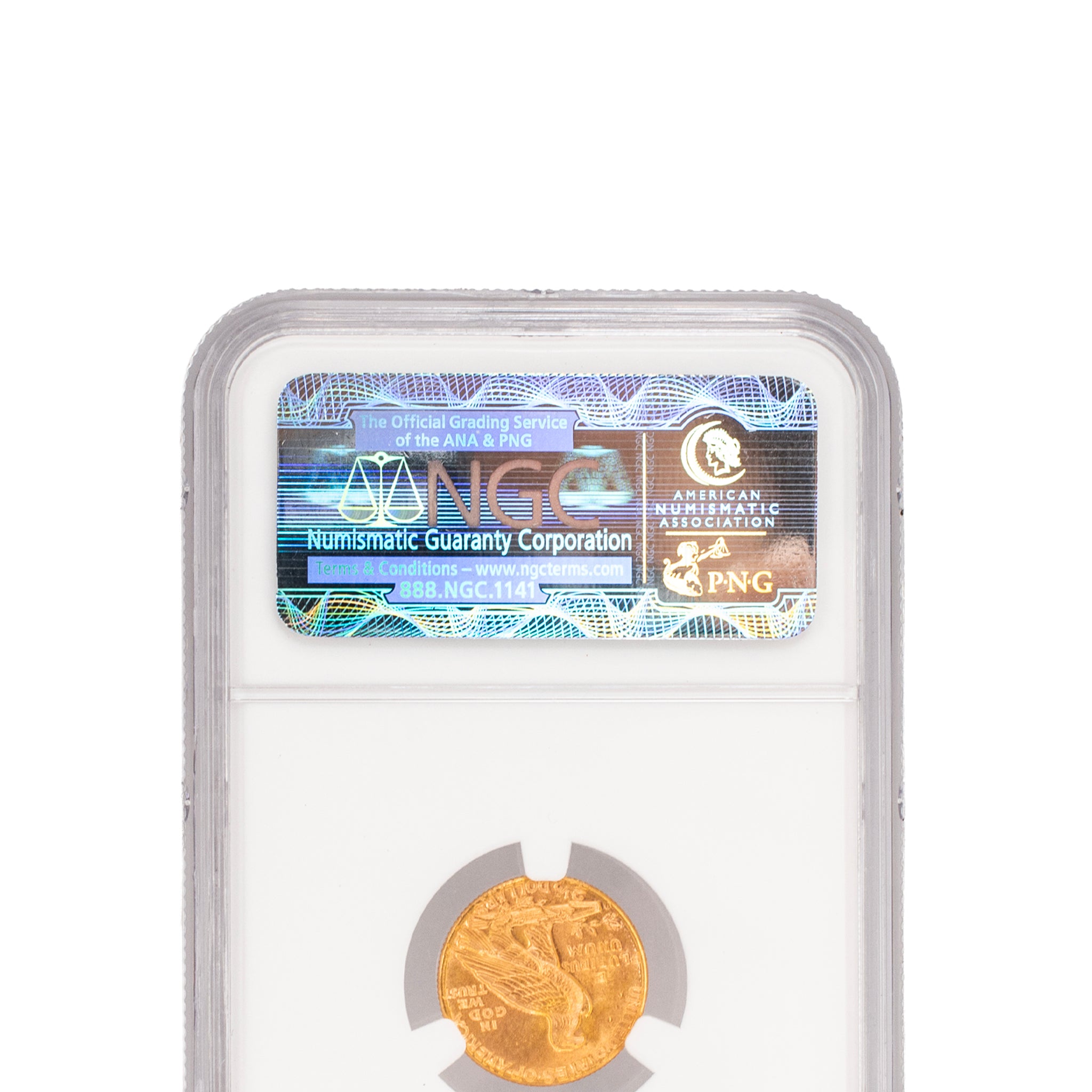 Antique 1925 D $2.5 Ngc MS64 Gold Indian Head Bullion Coin