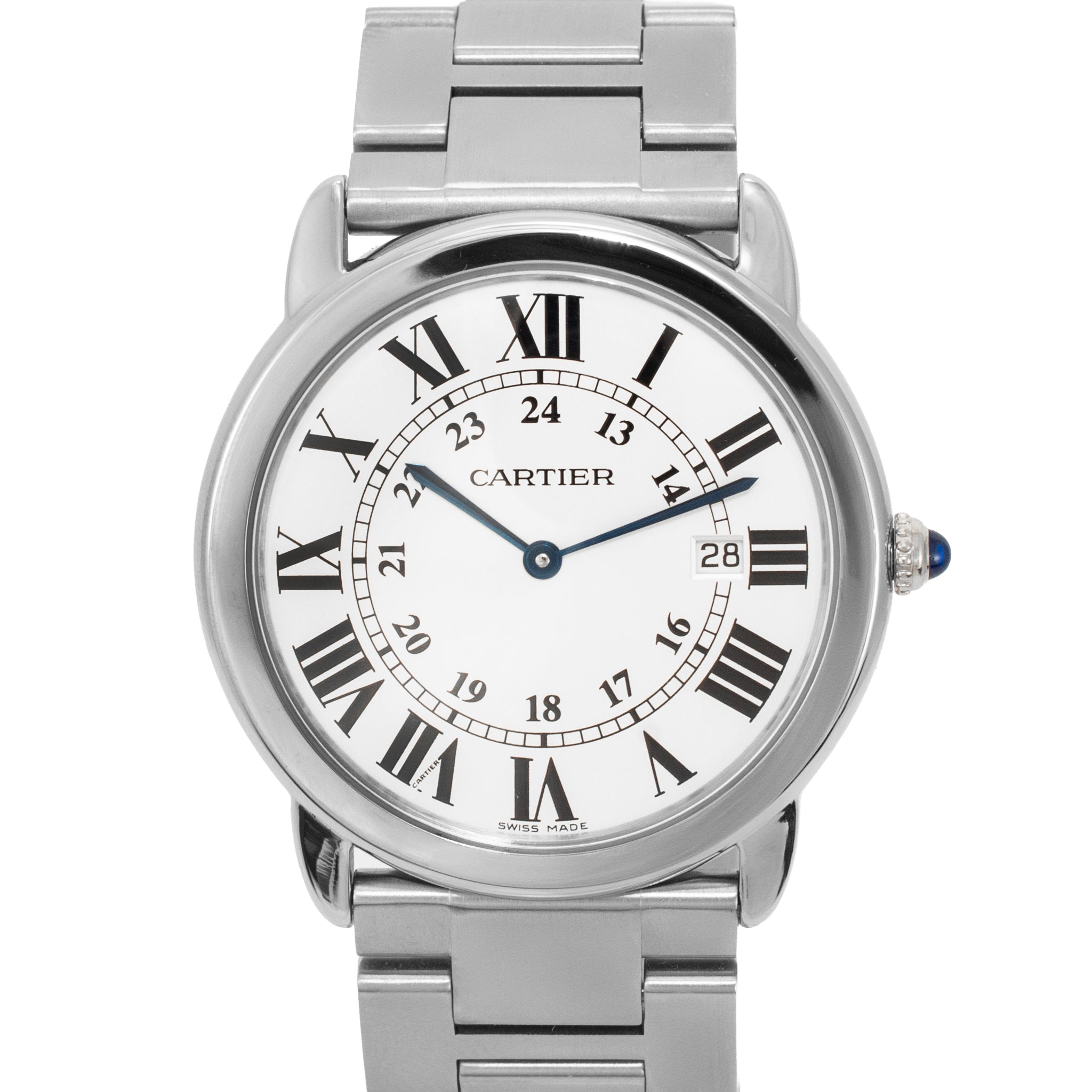 Cartier Ronde Solo de Cartier 36MM 3603 Silver Stainless Steel Quartz Watch