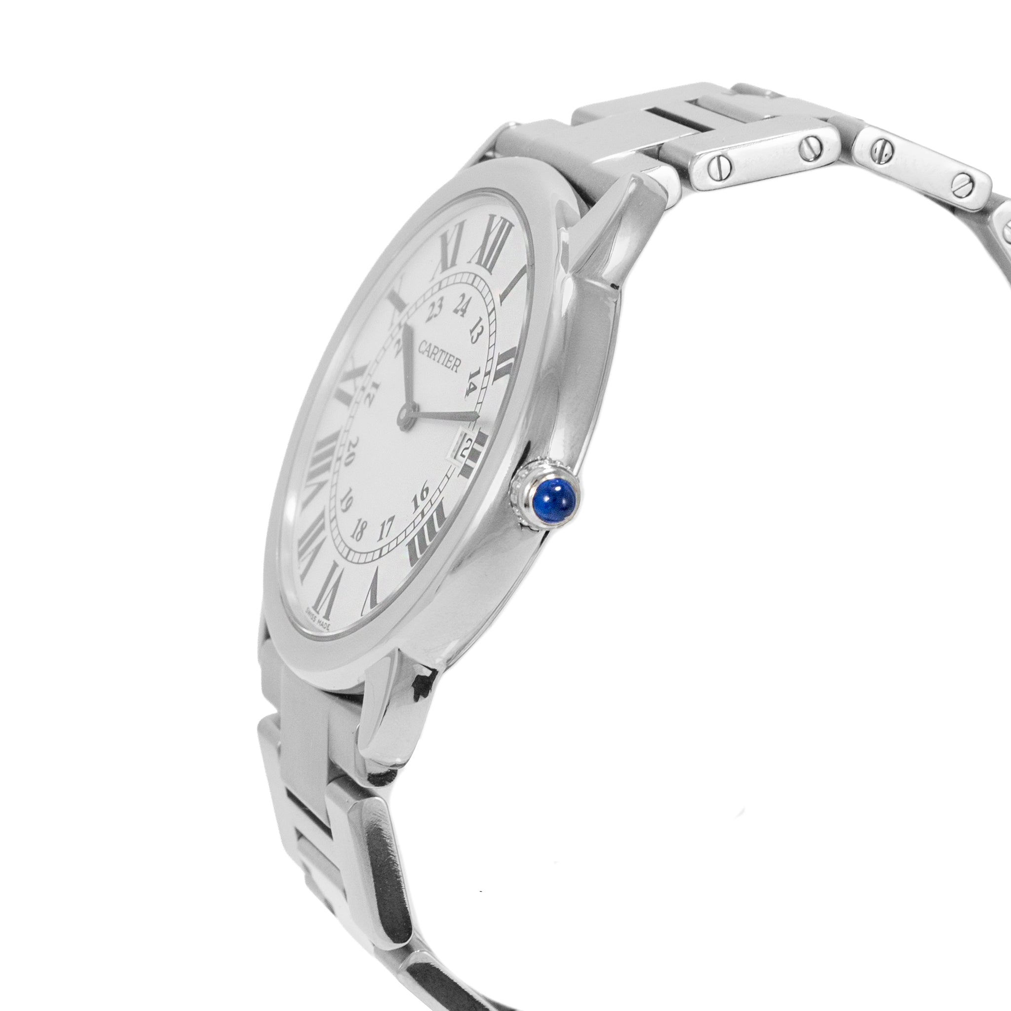 Cartier Ronde Solo de Cartier 36MM 3603 Silver Stainless Steel Quartz Watch