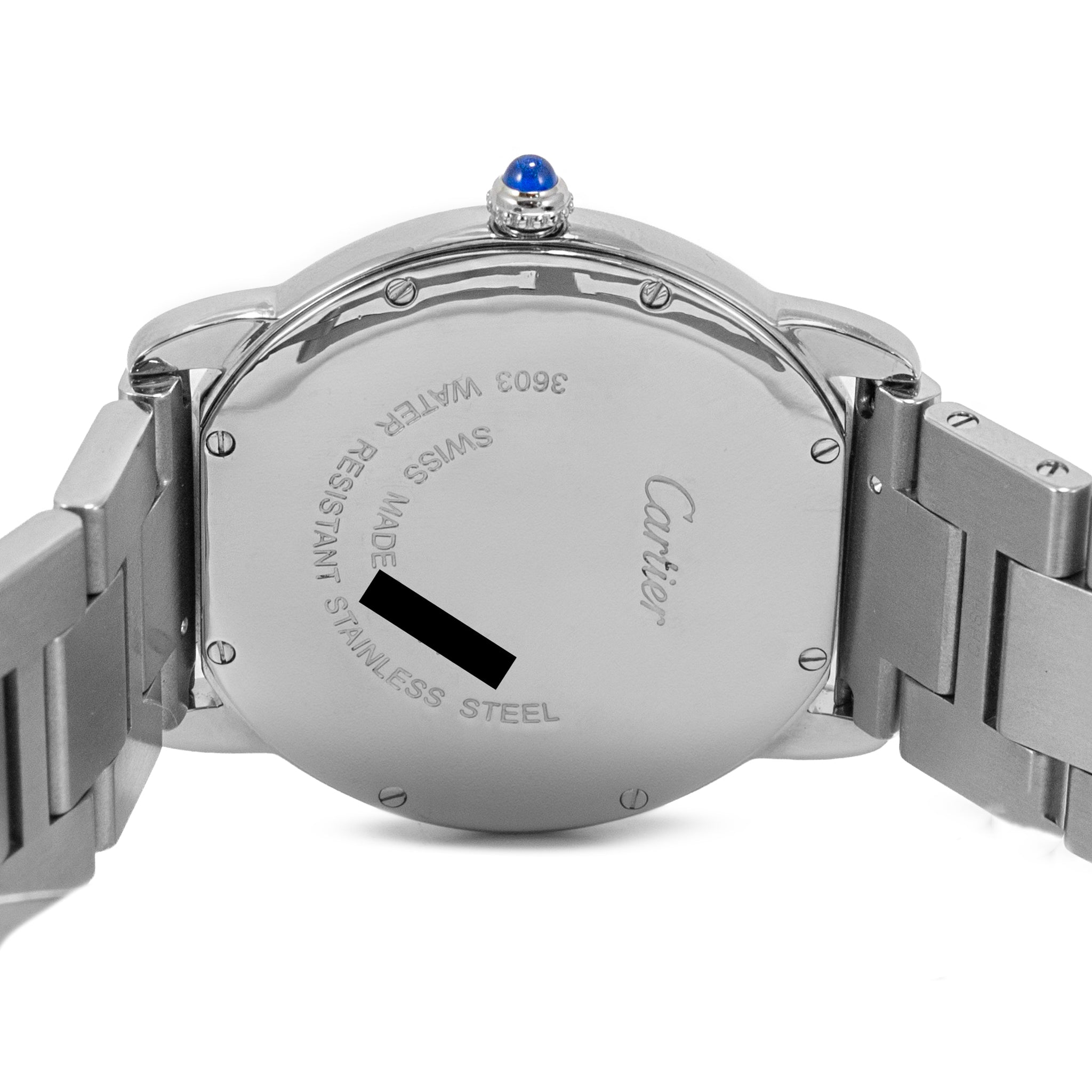 Cartier Ronde Solo de Cartier 36MM 3603 Silver Stainless Steel Quartz Watch
