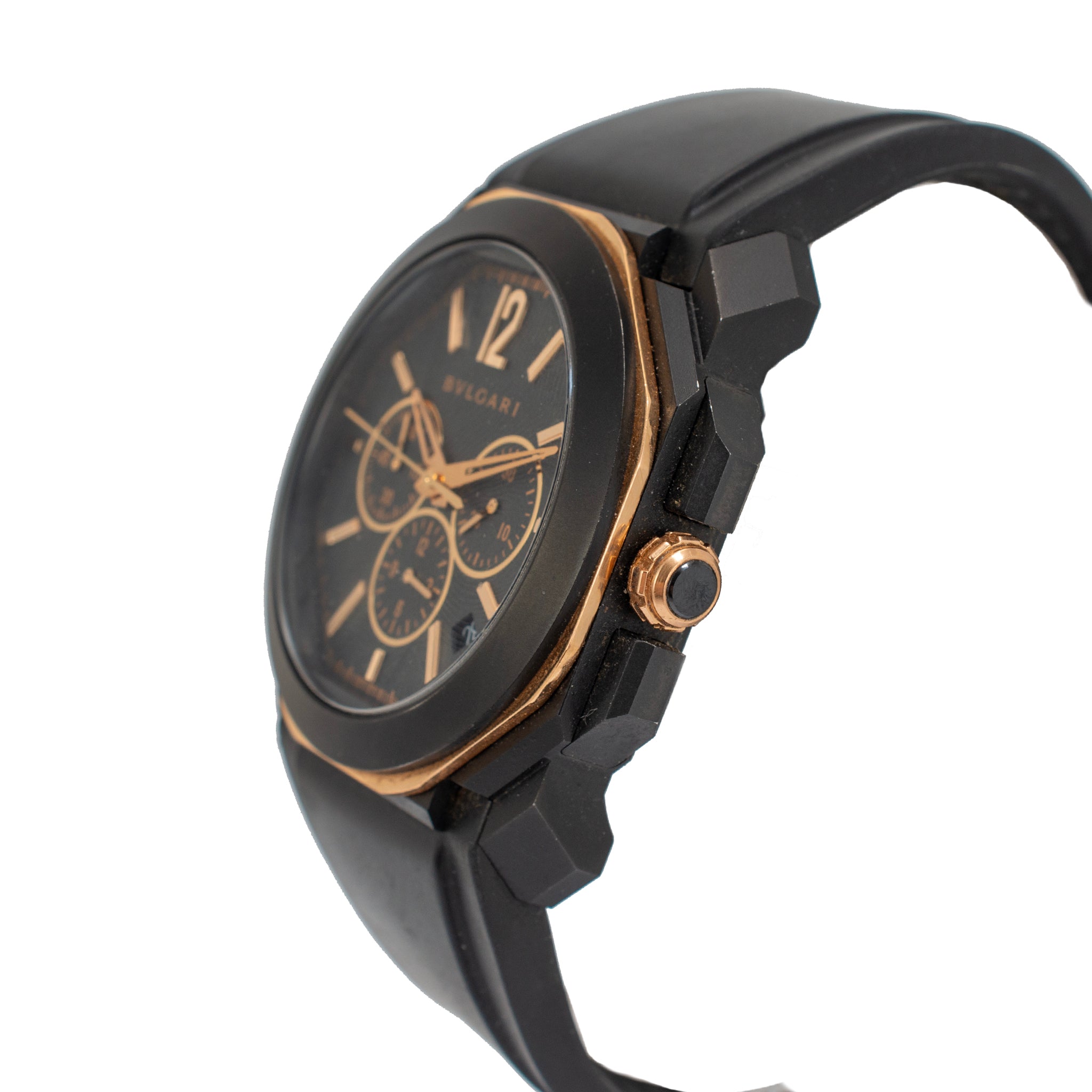 Bvlgari Octo L’Originale 41MM bgop41sgch Chronograph 18K Rose Gold Steel Watch